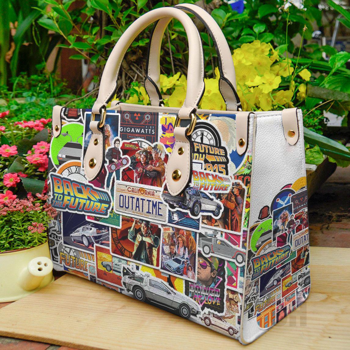 Back to the future women leather hand bag