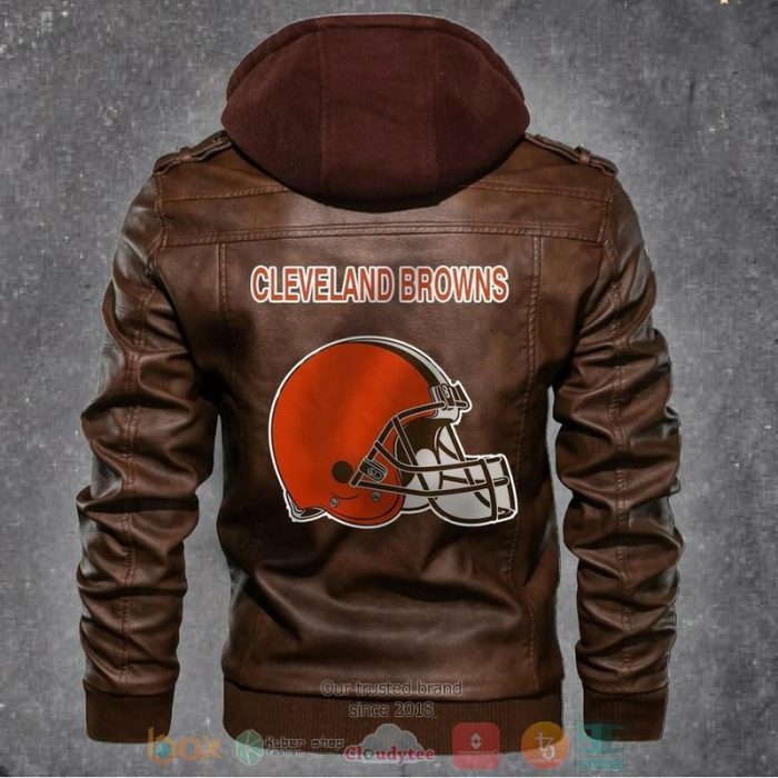 Cleveland browns nfl football leather jacket lj0915