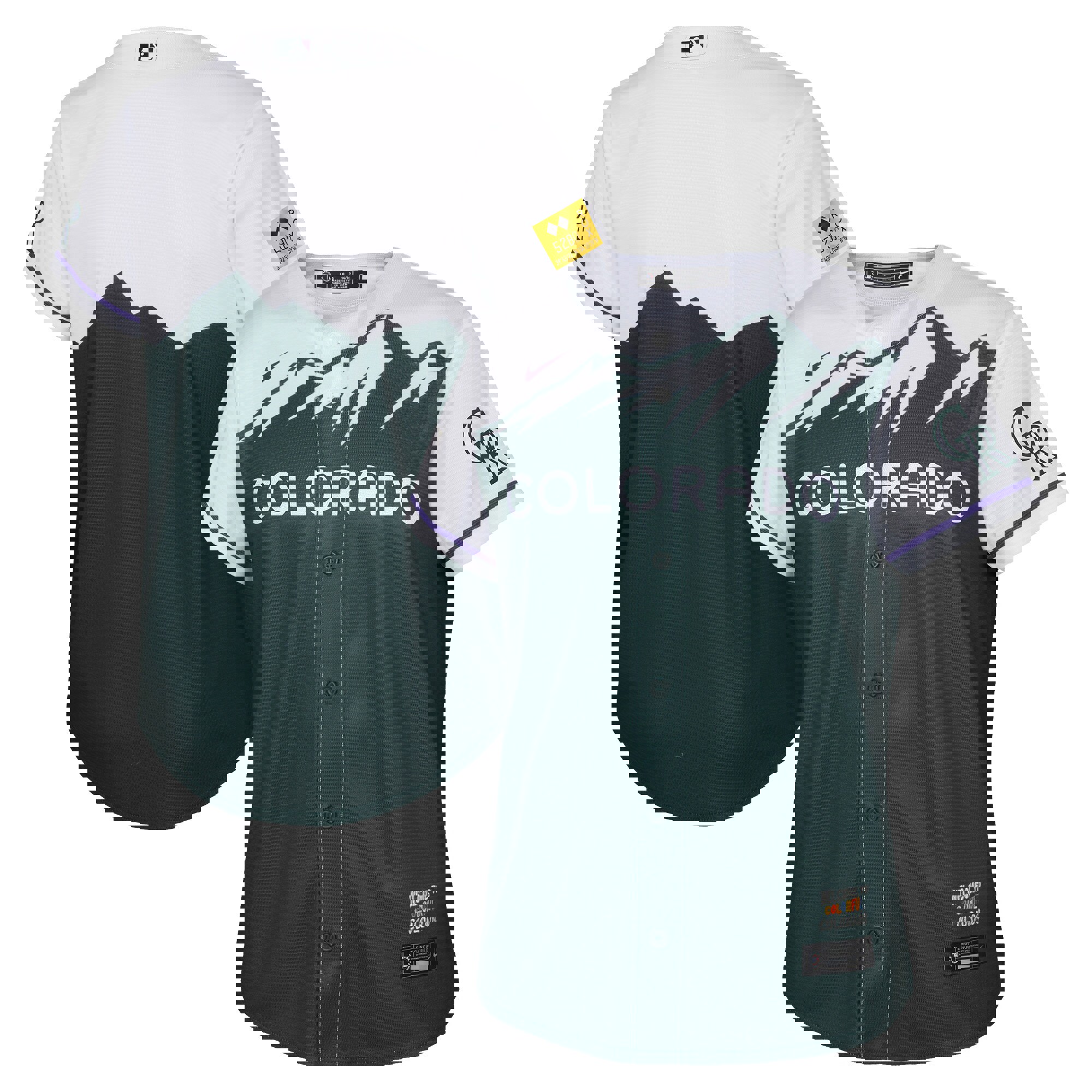 Colorado rockies nike youth 2022 city connect replica team jersey - green