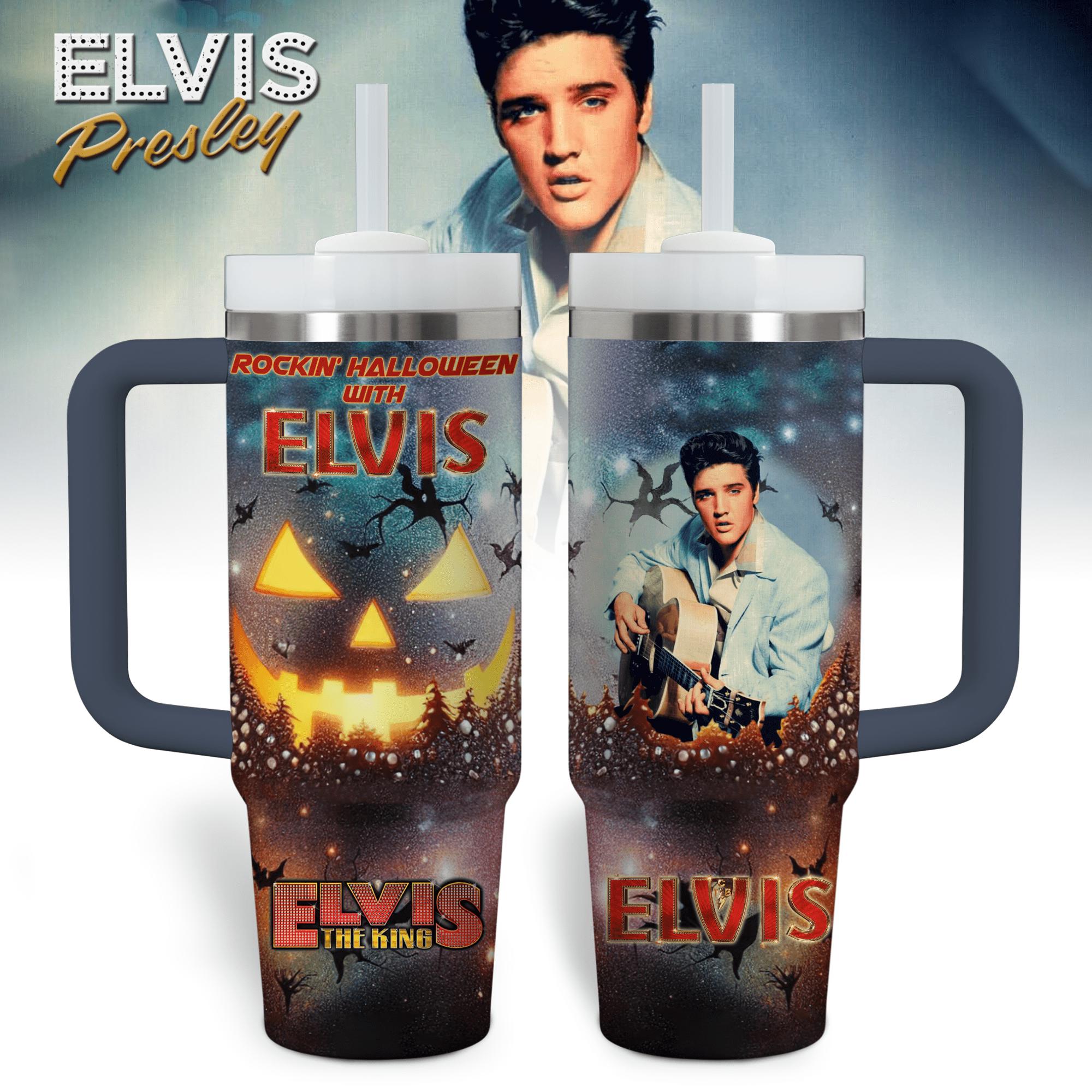 Elvis presley music custom 40oz stanley tumbler zst1003