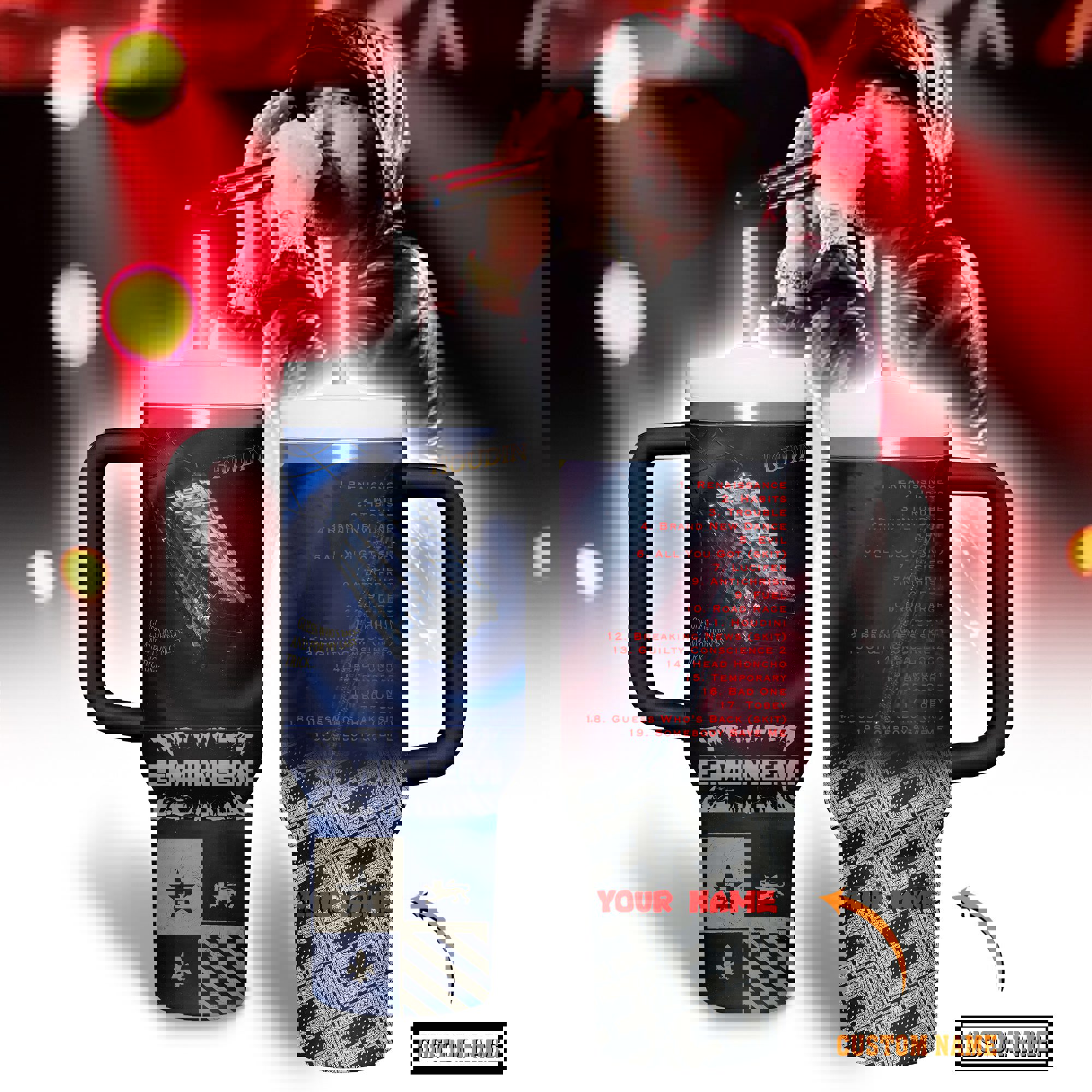 Eminem’s music custom 40oz stanley tumbler zst1013