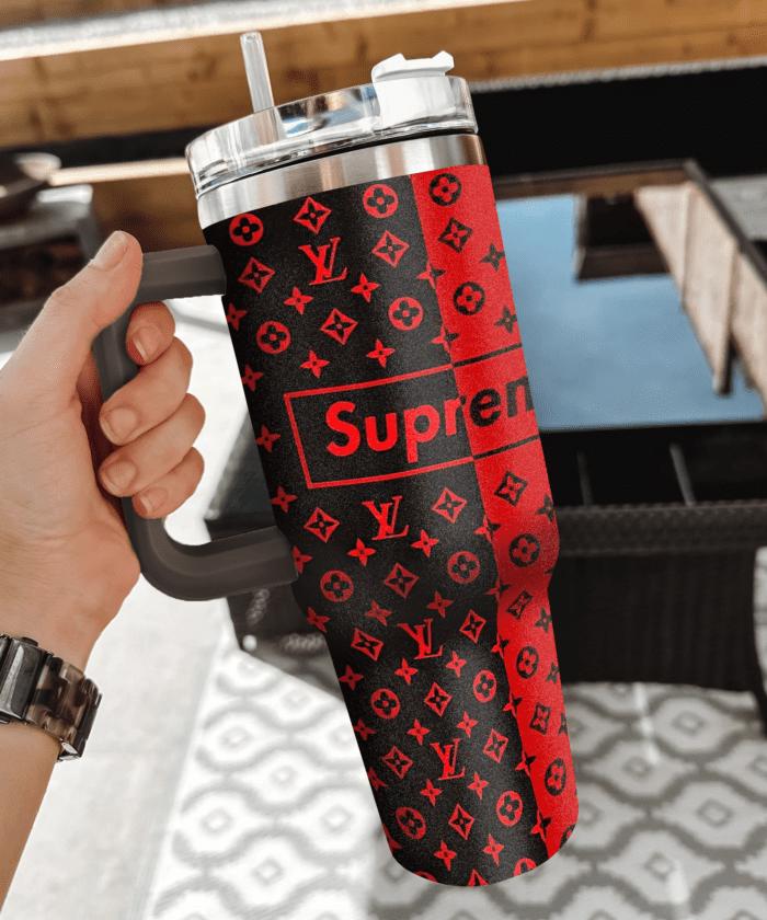 Lv x supreme luxury brand stanley tumbler trending ktb1024