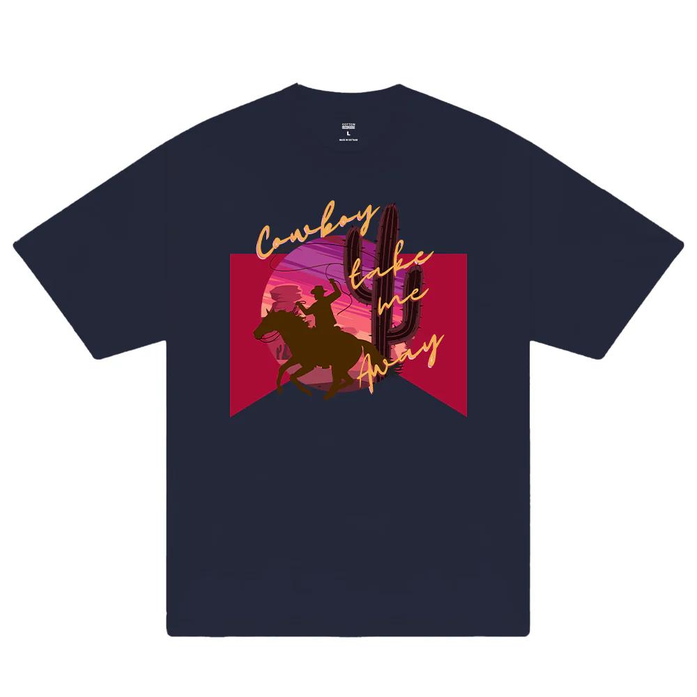 Marlboro cowboy take me away t-shirt
