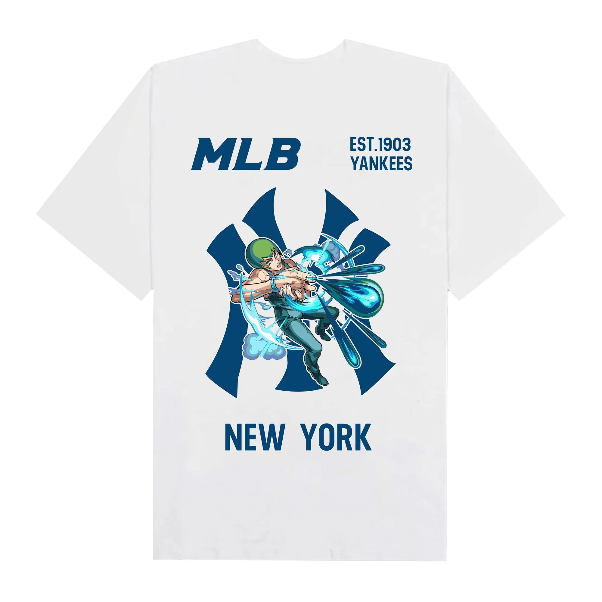 Mlb anime jojo fool fighter yankees t-shirt