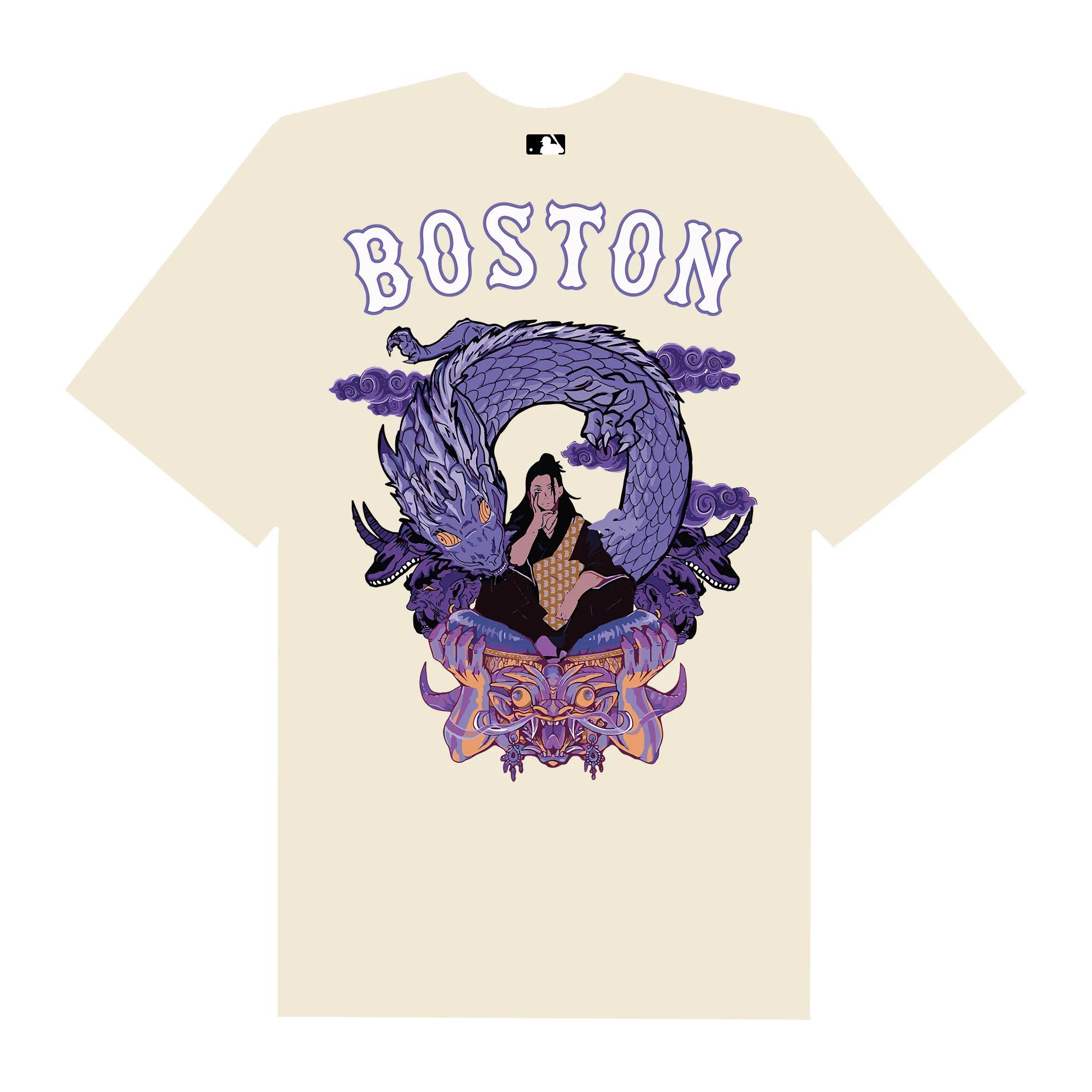 Mlb anime jujutsu kaisen geto boston t-shirt