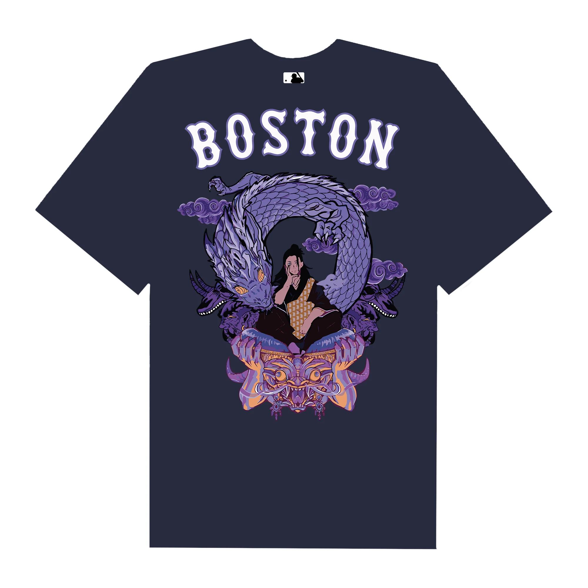 Mlb anime jujutsu kaisen geto boston t-shirt