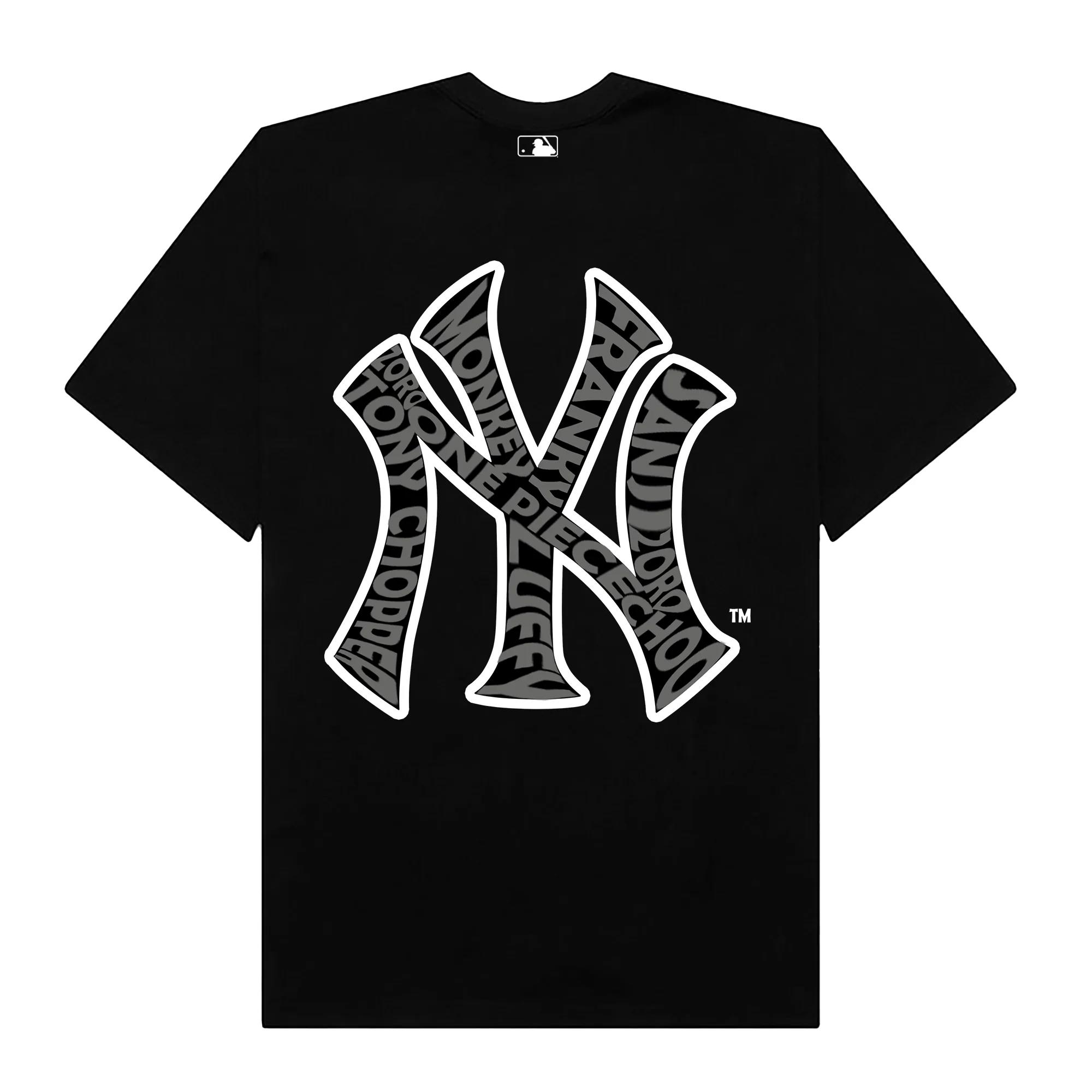 Mlb anime one piece character ny t-shirt