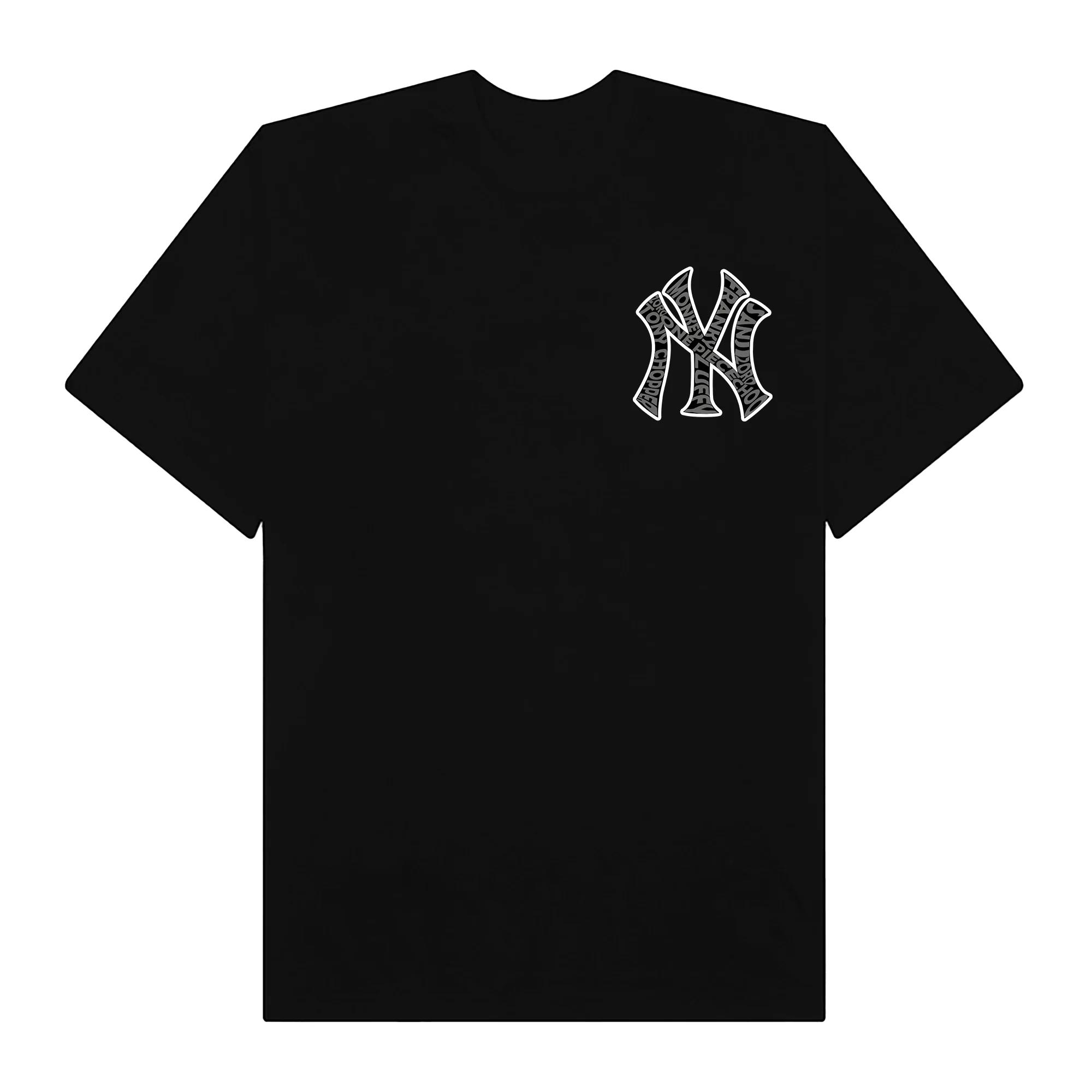 Mlb anime one piece character ny t-shirt
