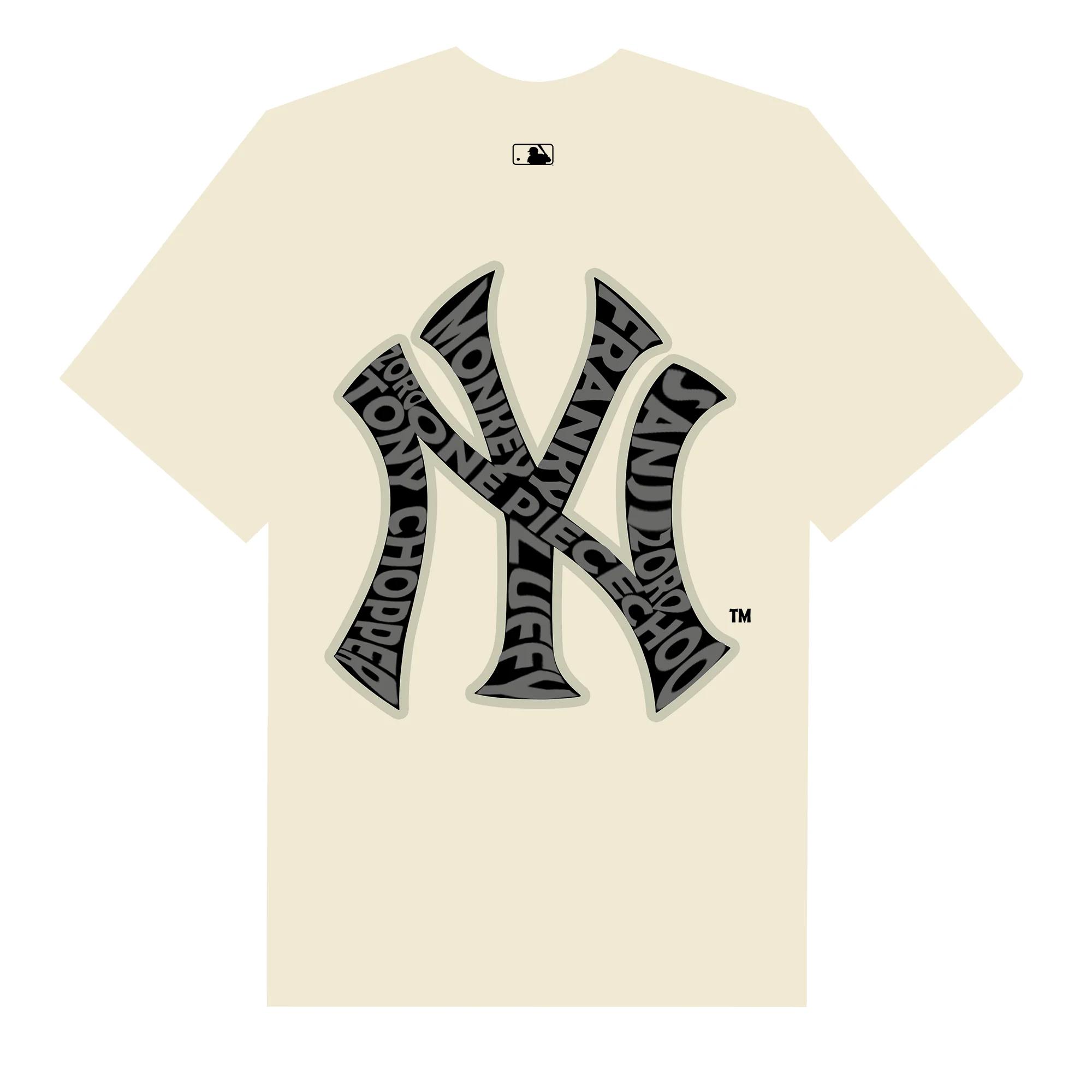 Mlb anime one piece character ny t-shirt