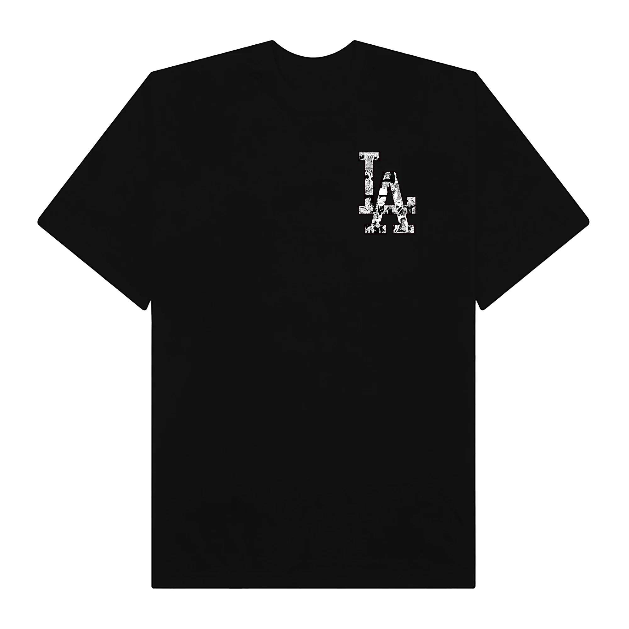 Mlb anime one piece manga la logo t-shirt
