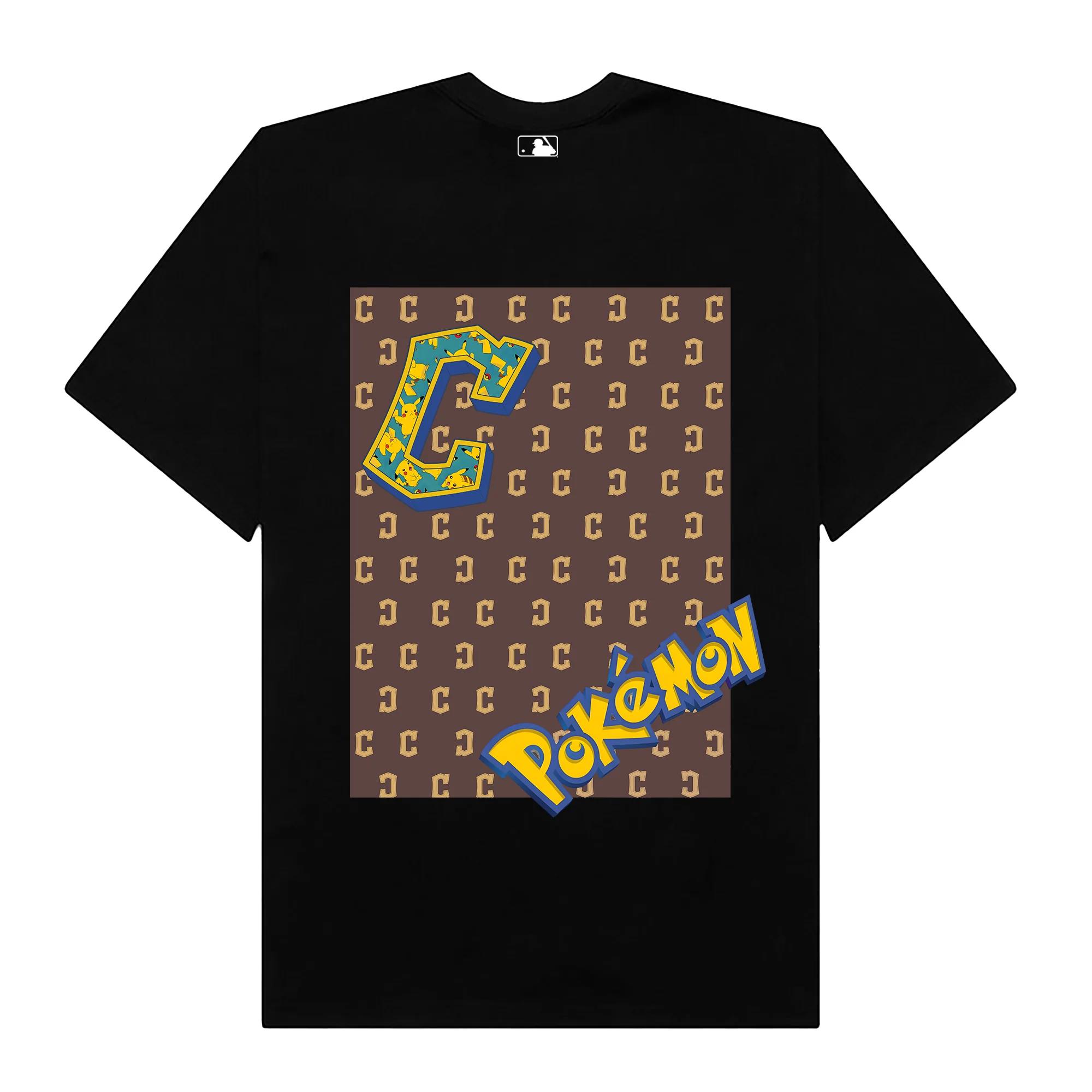 Mlb anime pokemon cleveland guardians t-shirt