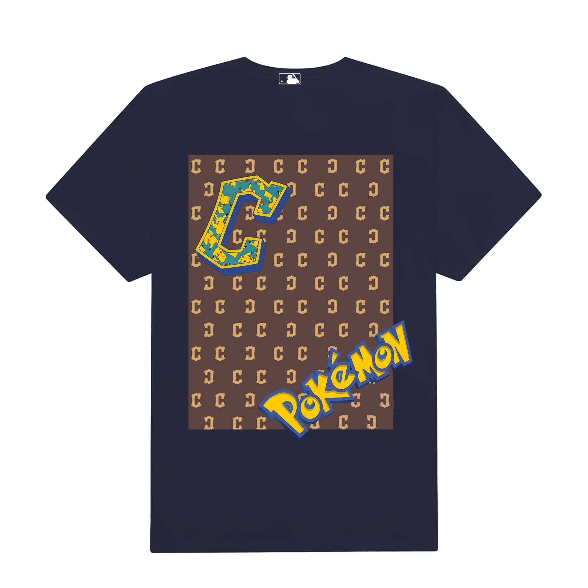 Mlb anime pokemon cleveland guardians t-shirt