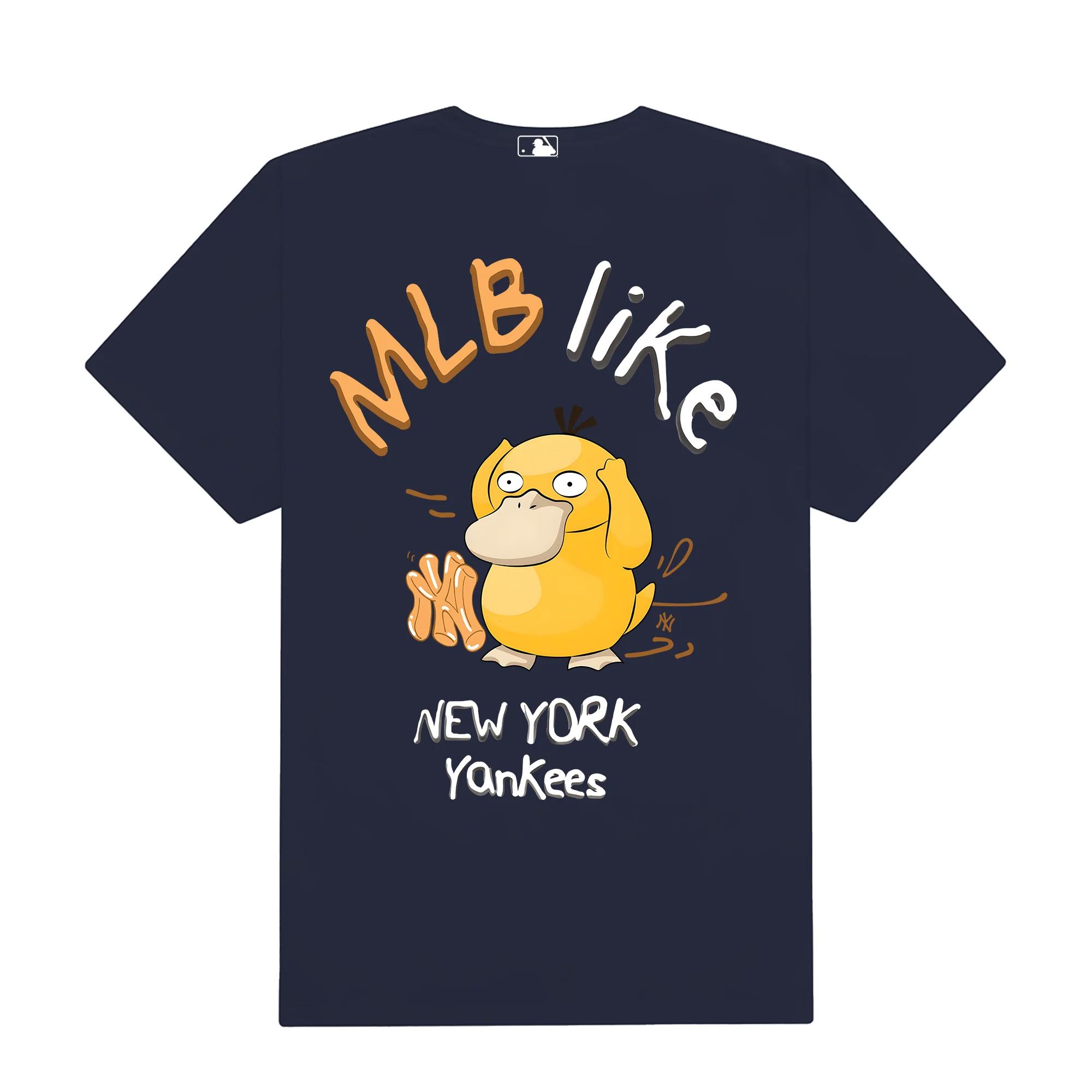 Mlb anime pokemon duck new york t-shirt