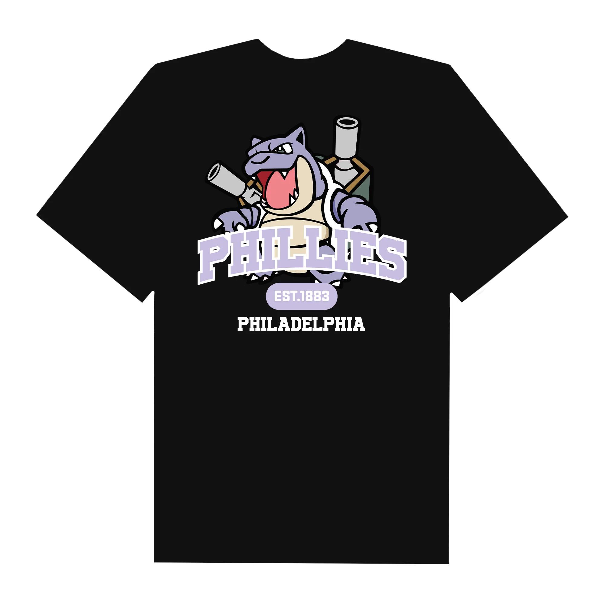 Mlb anime pokemon shiny blastoise phil t-shirt