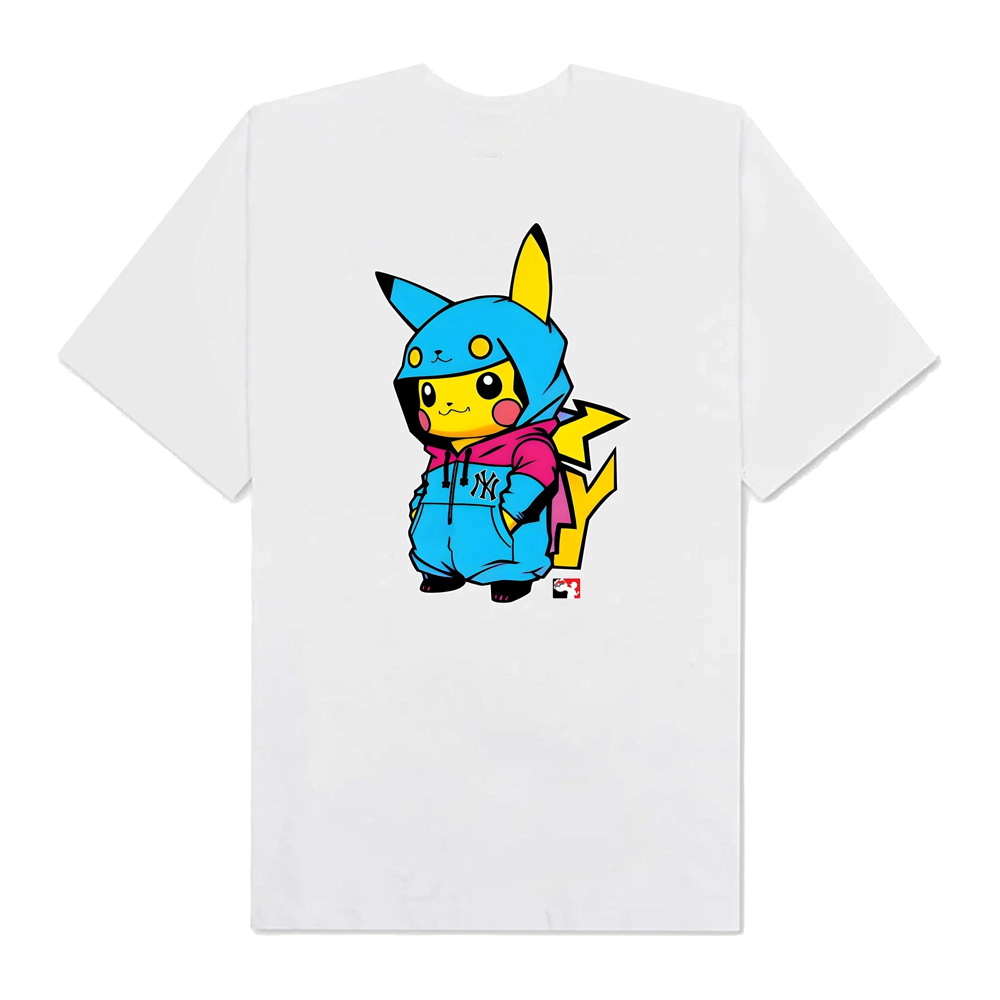 Mlb anime pokemon sporty pikachu t-shirt