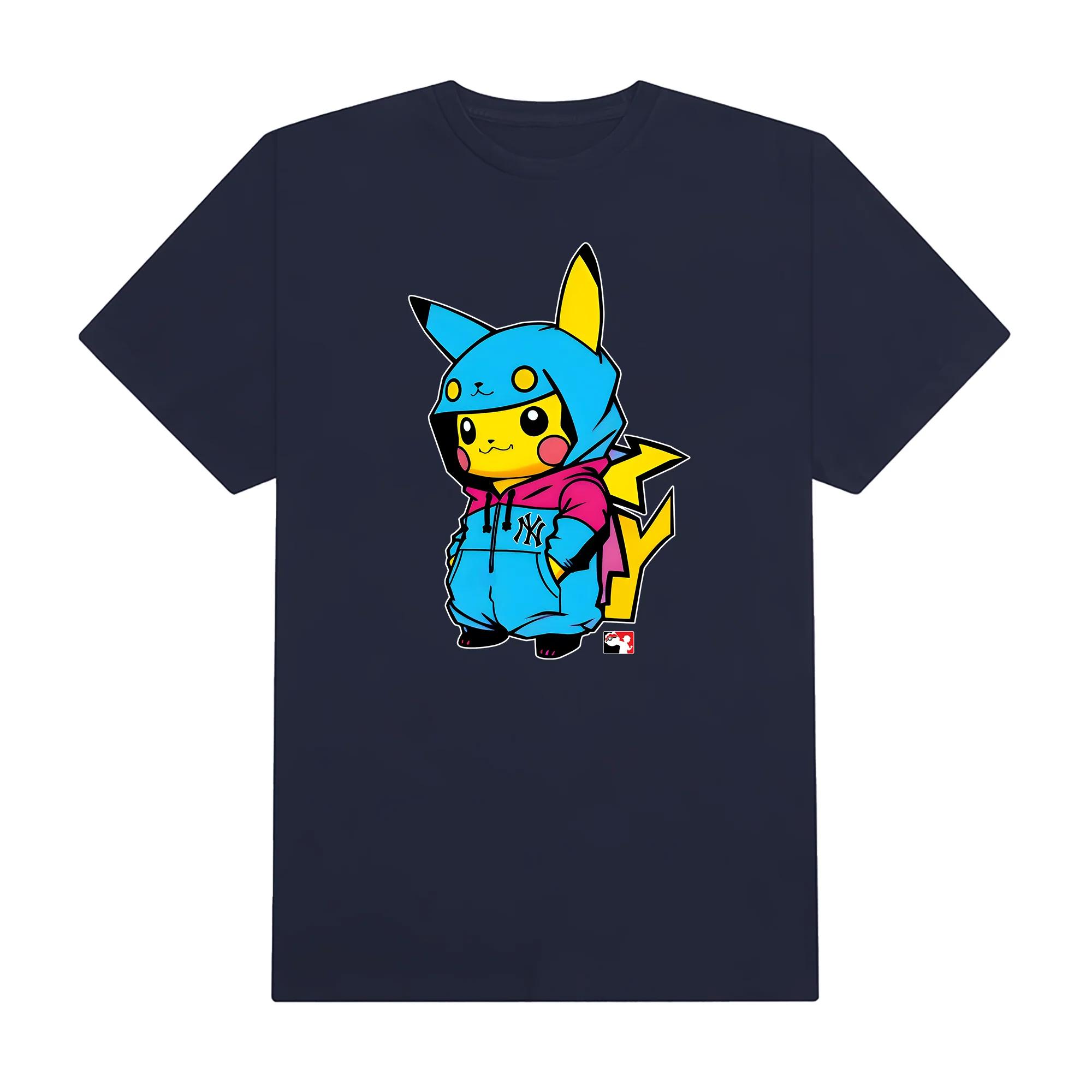 Mlb anime pokemon sporty pikachu t-shirt