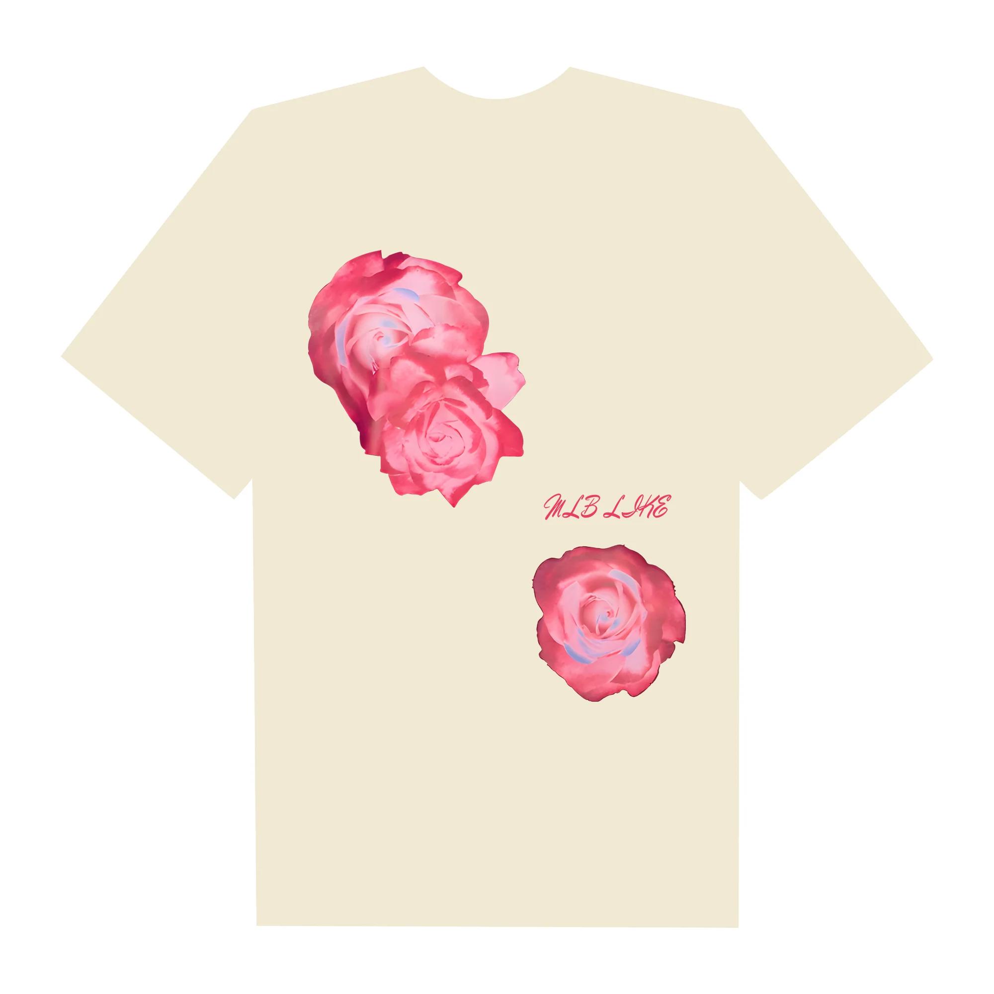 Mlb floral double rose  t-shirt