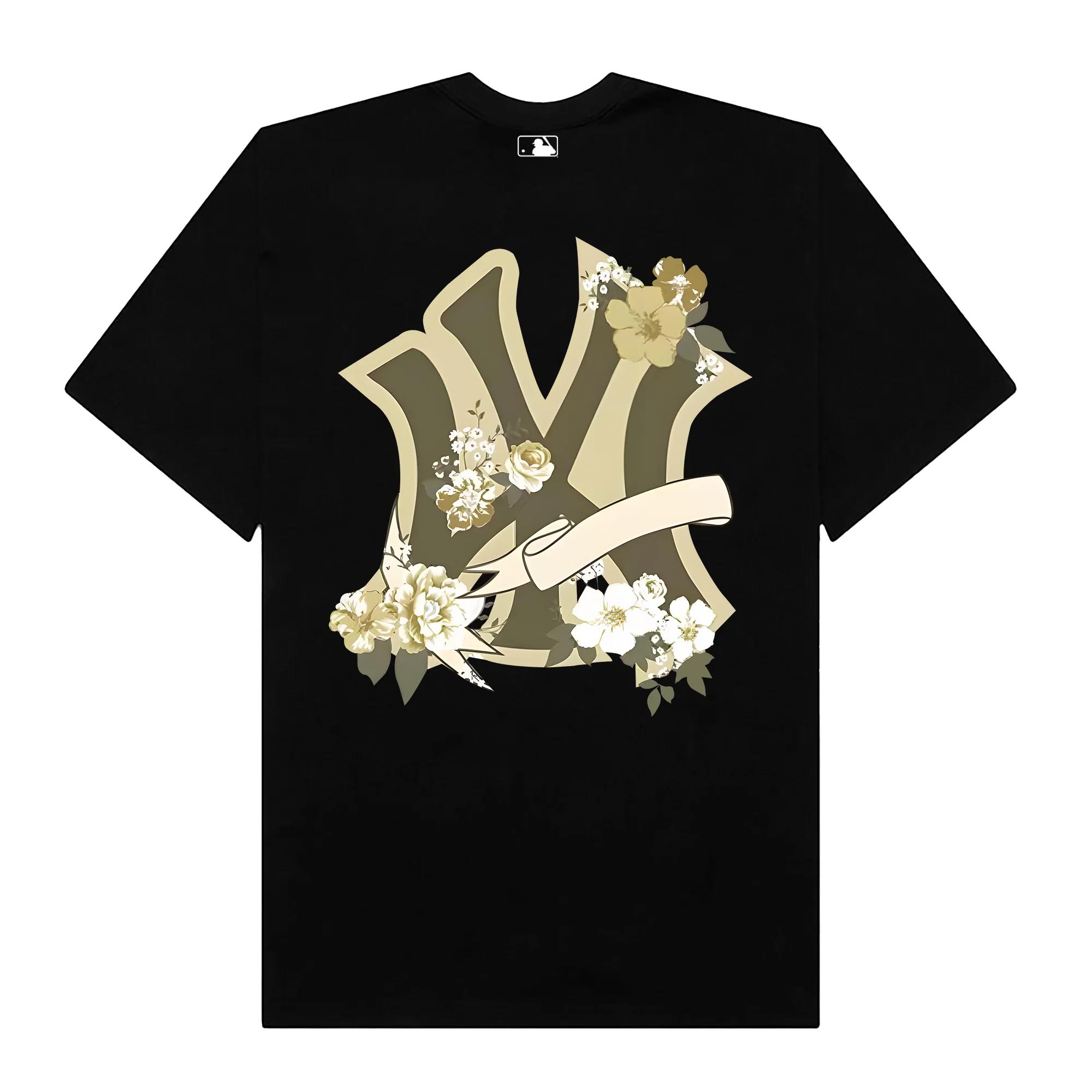 Mlb floral mint pastel rose t-shirt