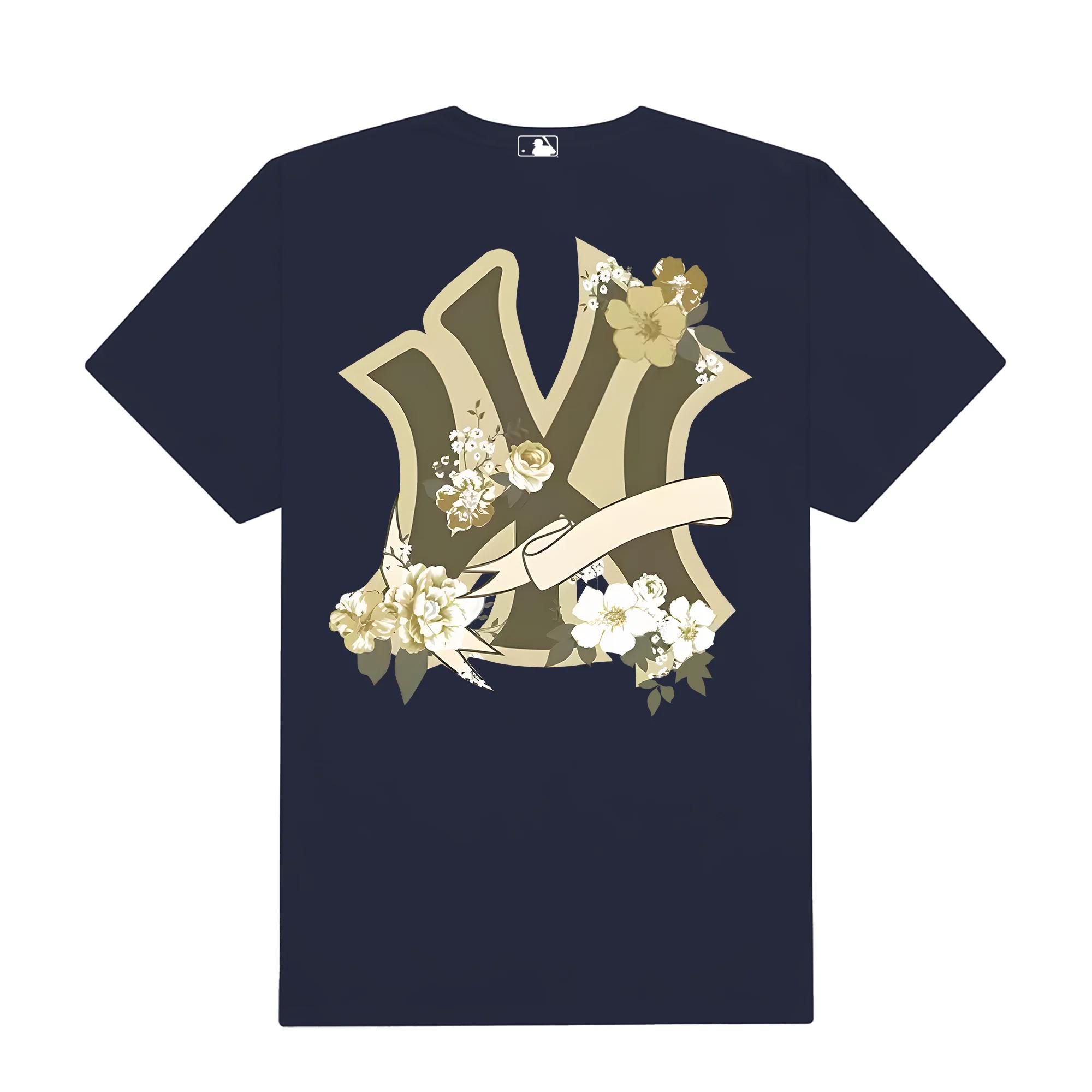 Mlb floral mint pastel rose t-shirt