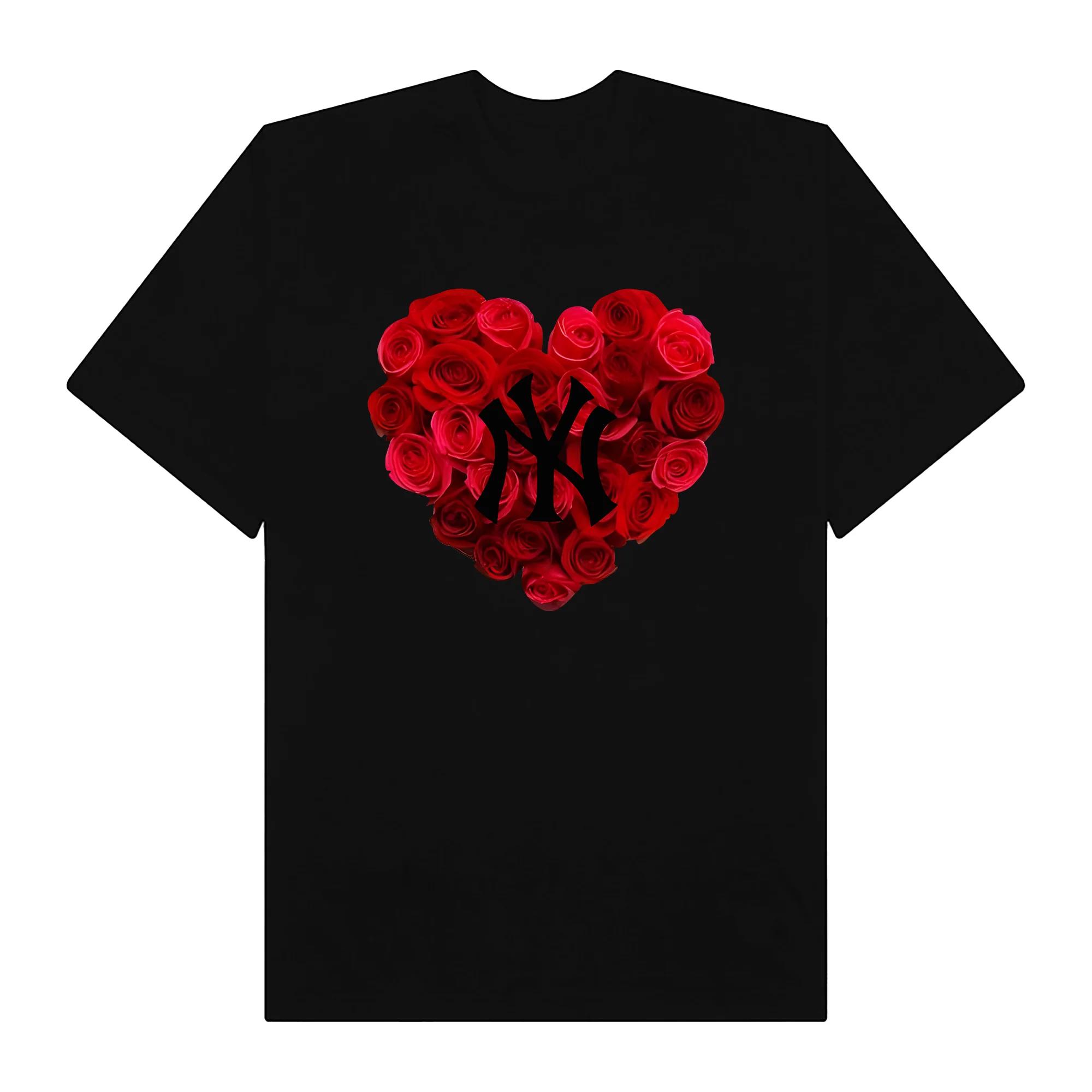 Mlb floral rose heart t-shirt