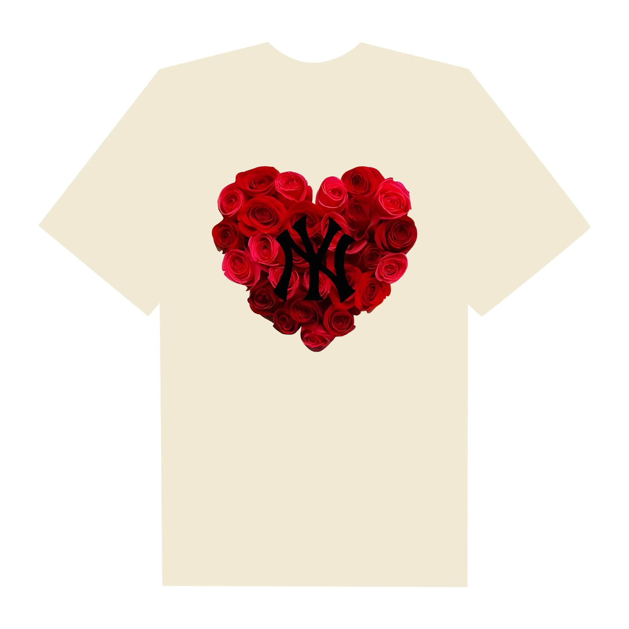 Mlb floral rose heart t-shirt