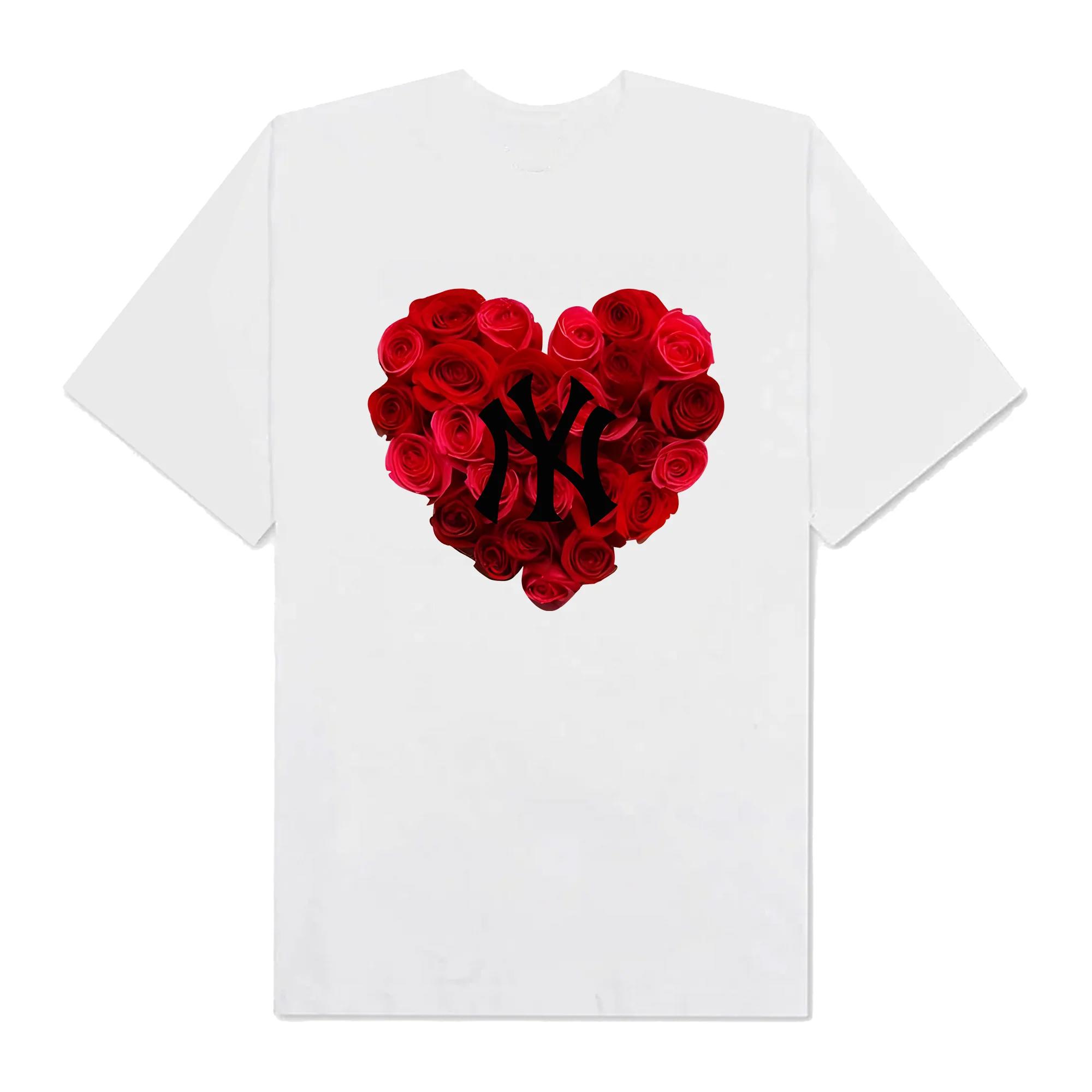 Mlb floral rose heart t-shirt
