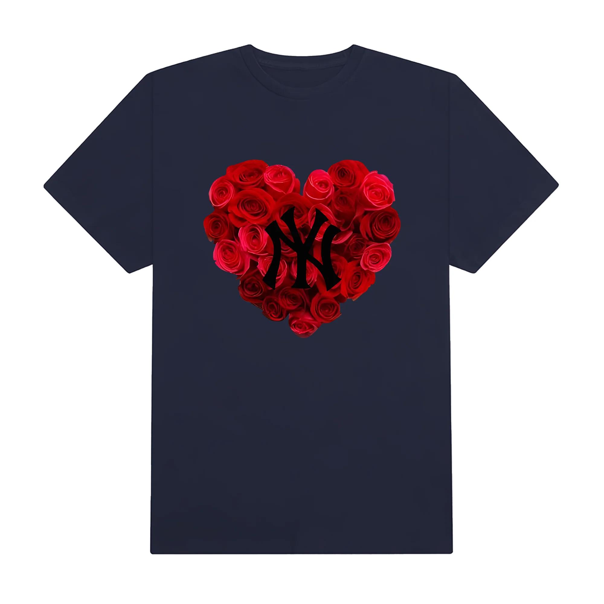 Mlb floral rose heart t-shirt