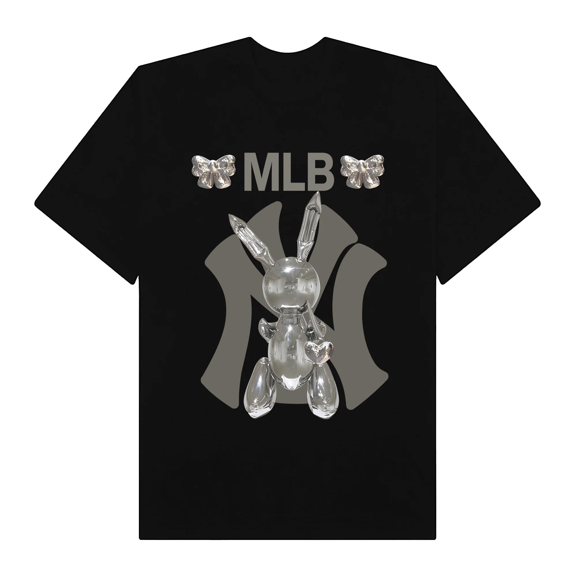 Mlb floral silver balloon rabbit t-shirt