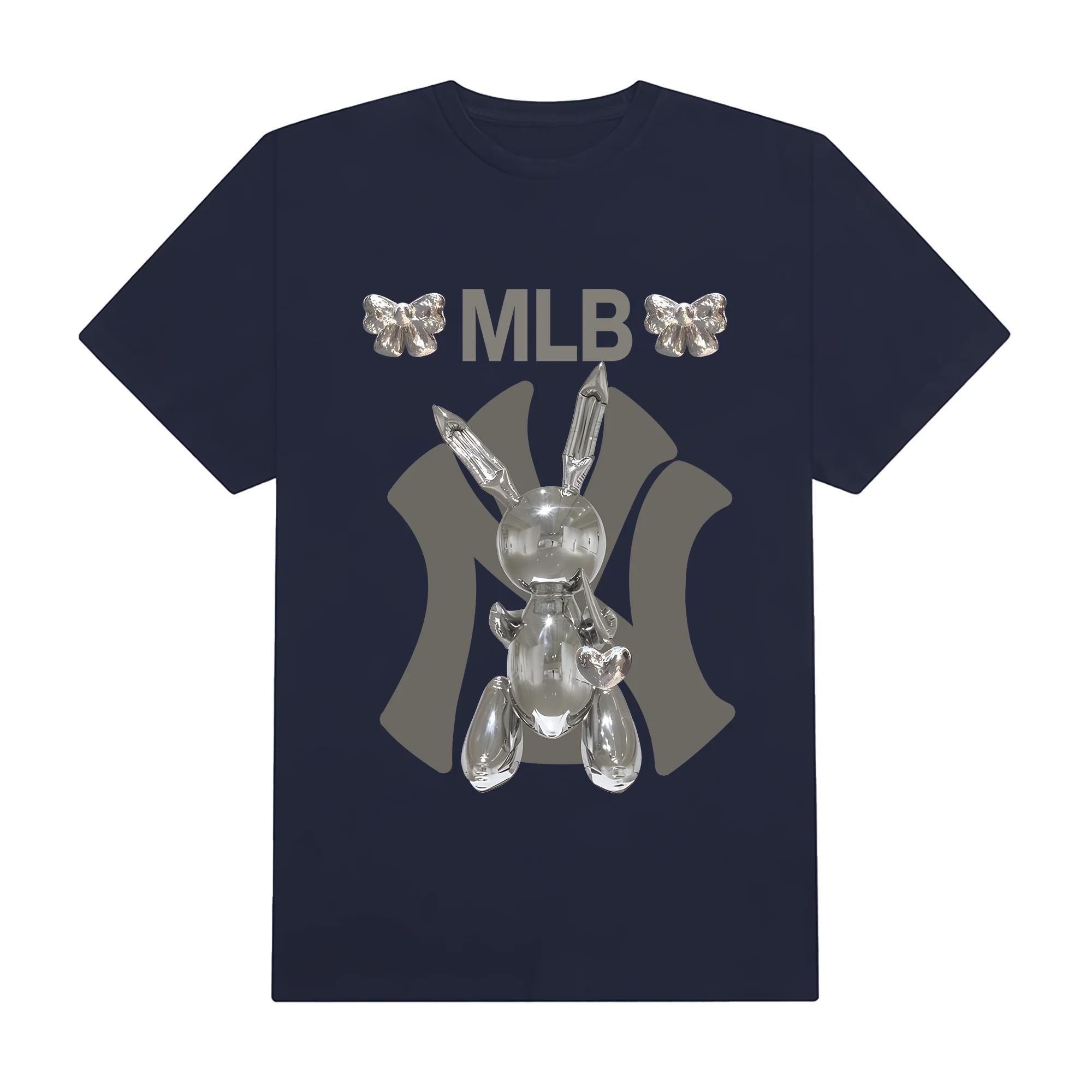 Mlb floral silver balloon rabbit t-shirt