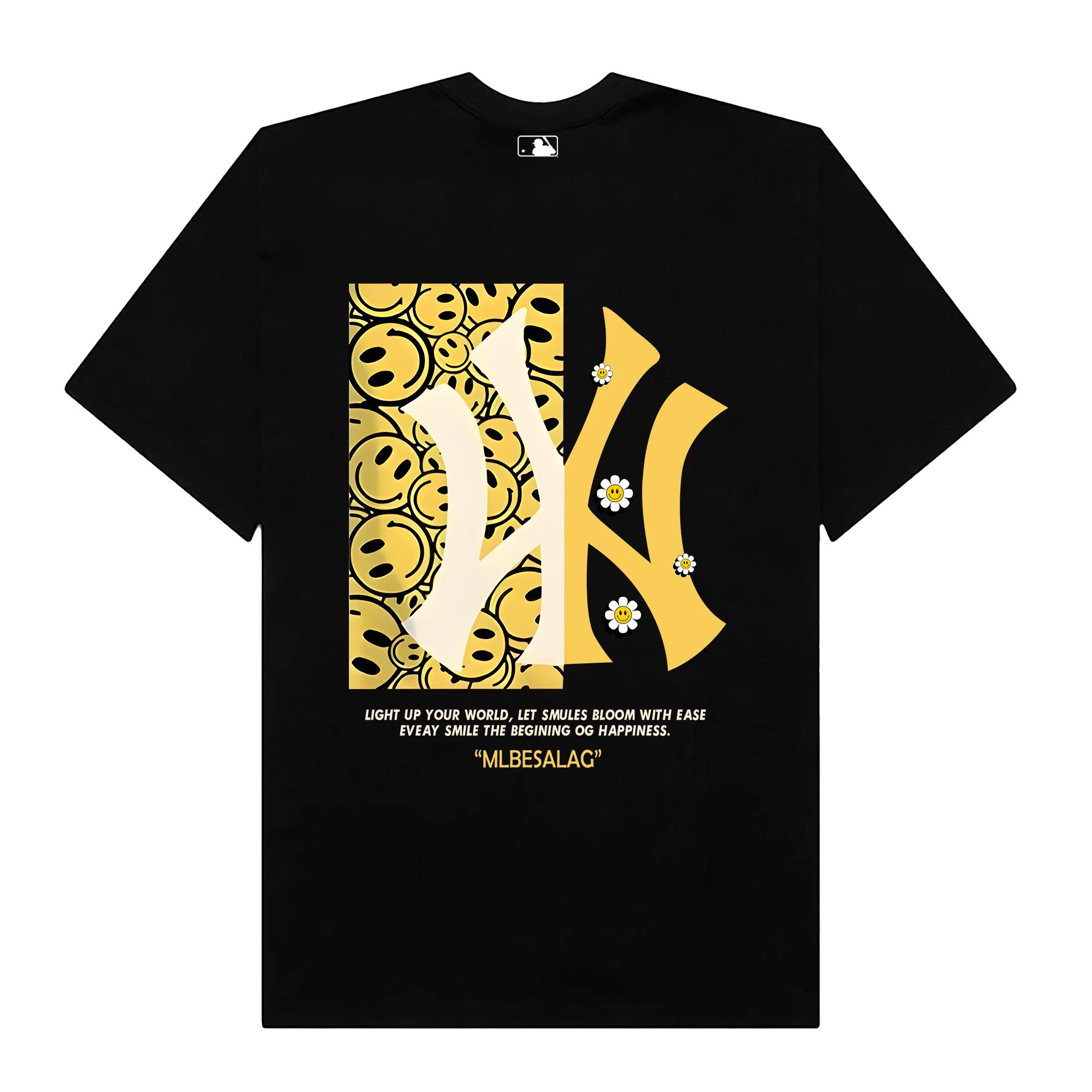 Mlb floral smiley flower t-shirt