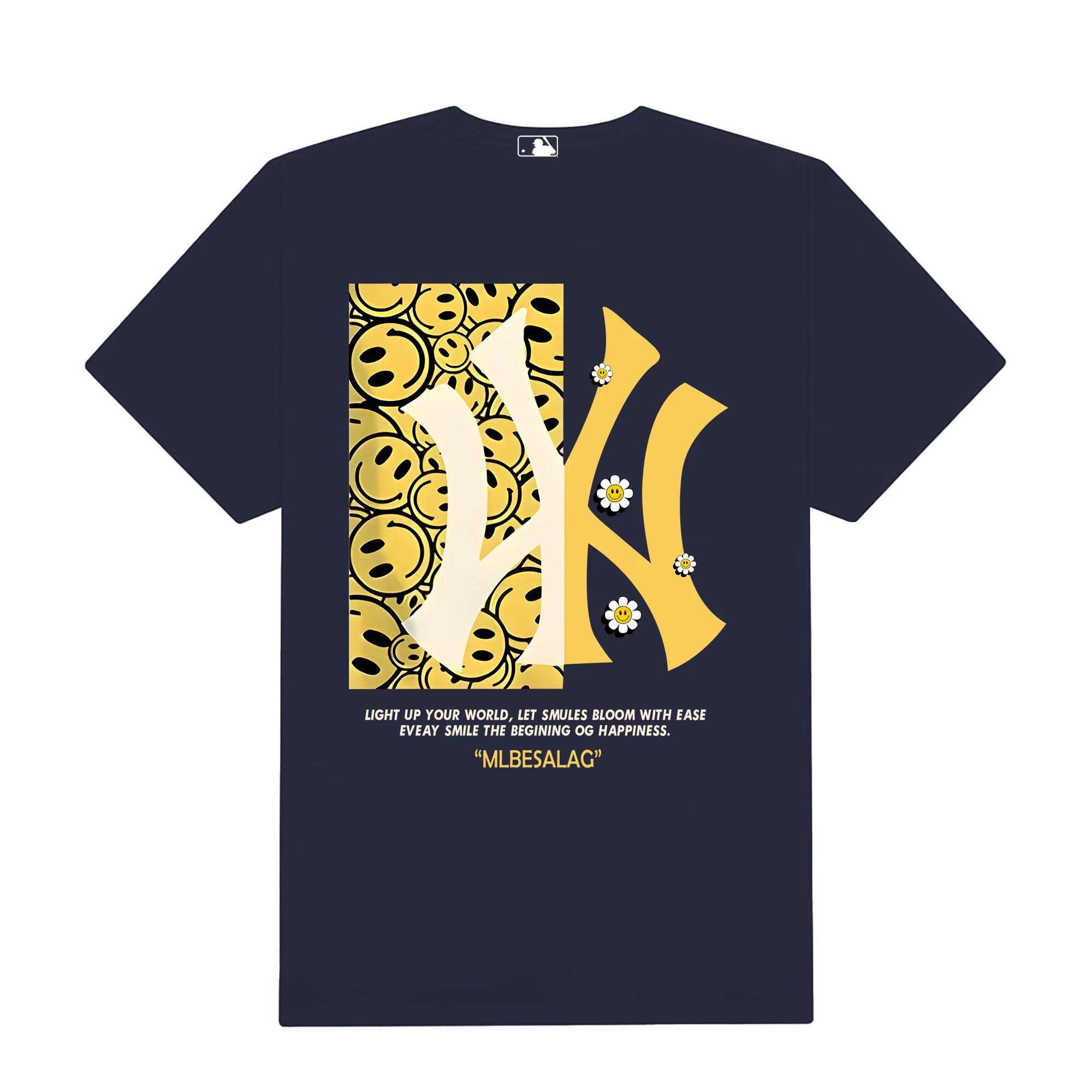 Mlb floral smiley flower t-shirt