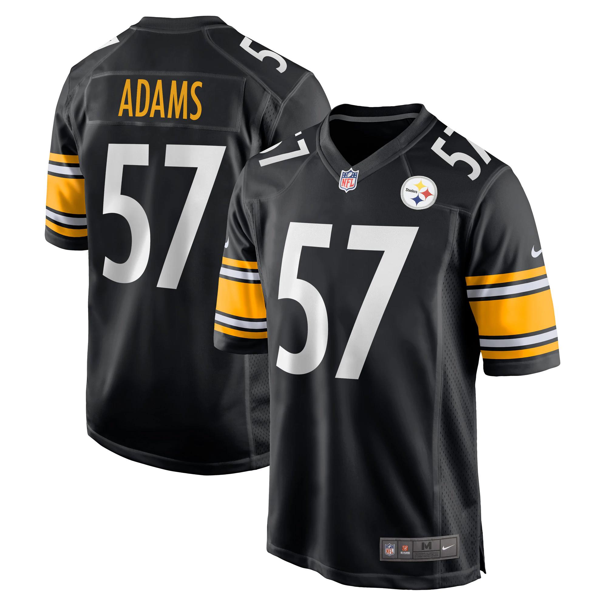 Montravius adams pittsburgh steelers game player jersey for nfl football fans