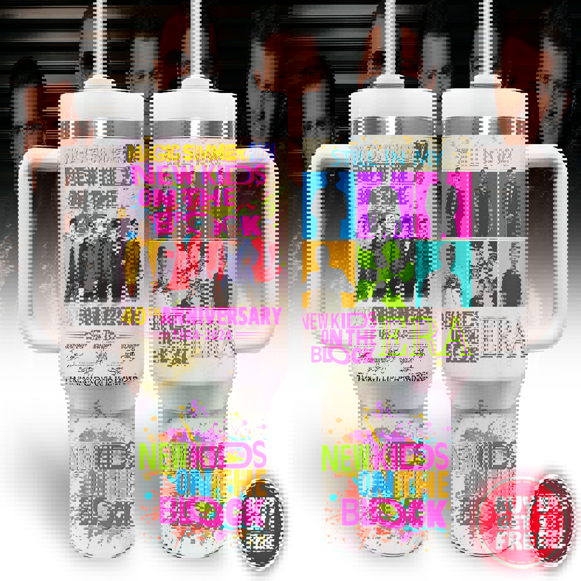 New kids on the block music custom 40oz stanley tumbler zst1007
