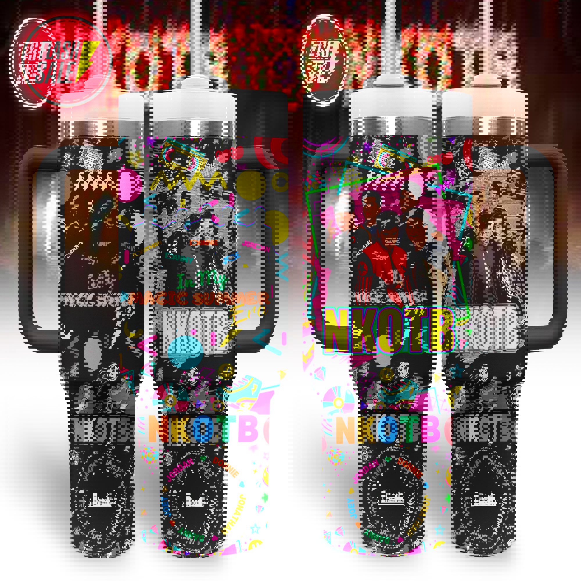 Nkotb music custom 40oz stanley tumbler zst1011