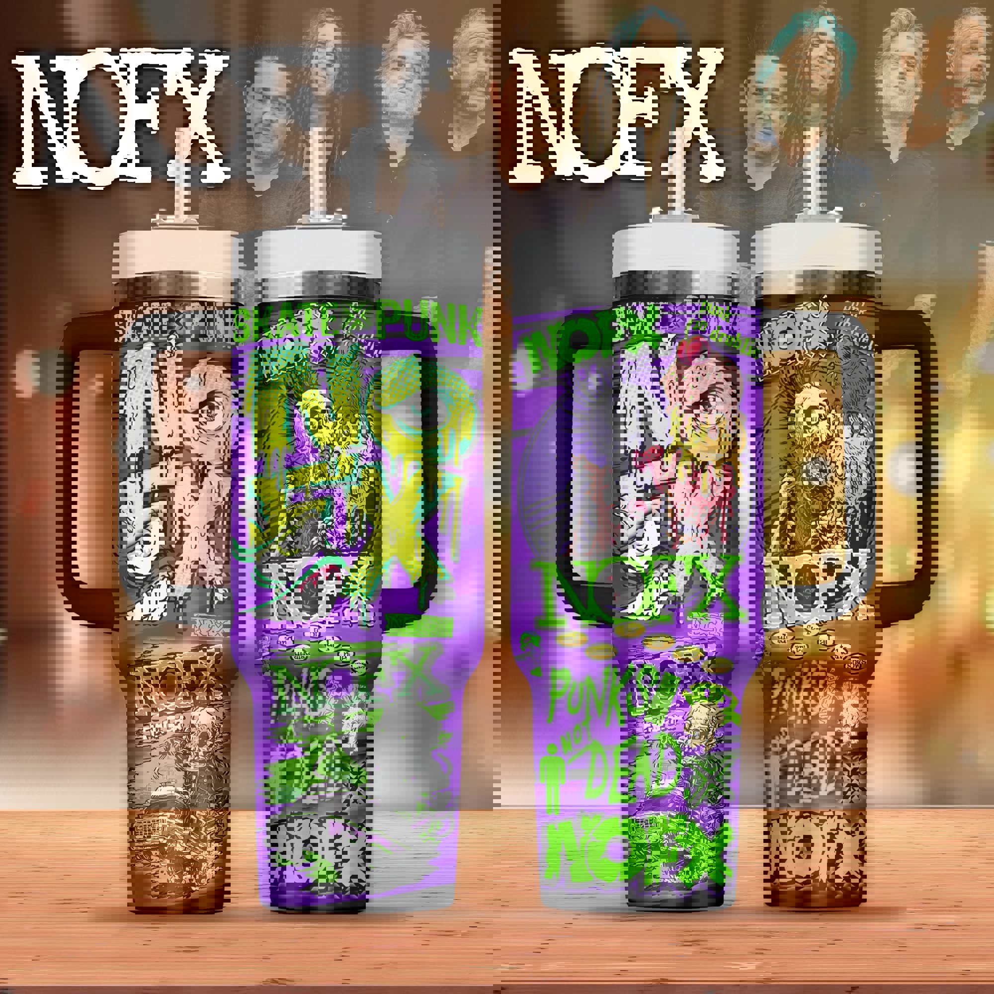 Nofx music custom 40oz stanley tumbler zst1010