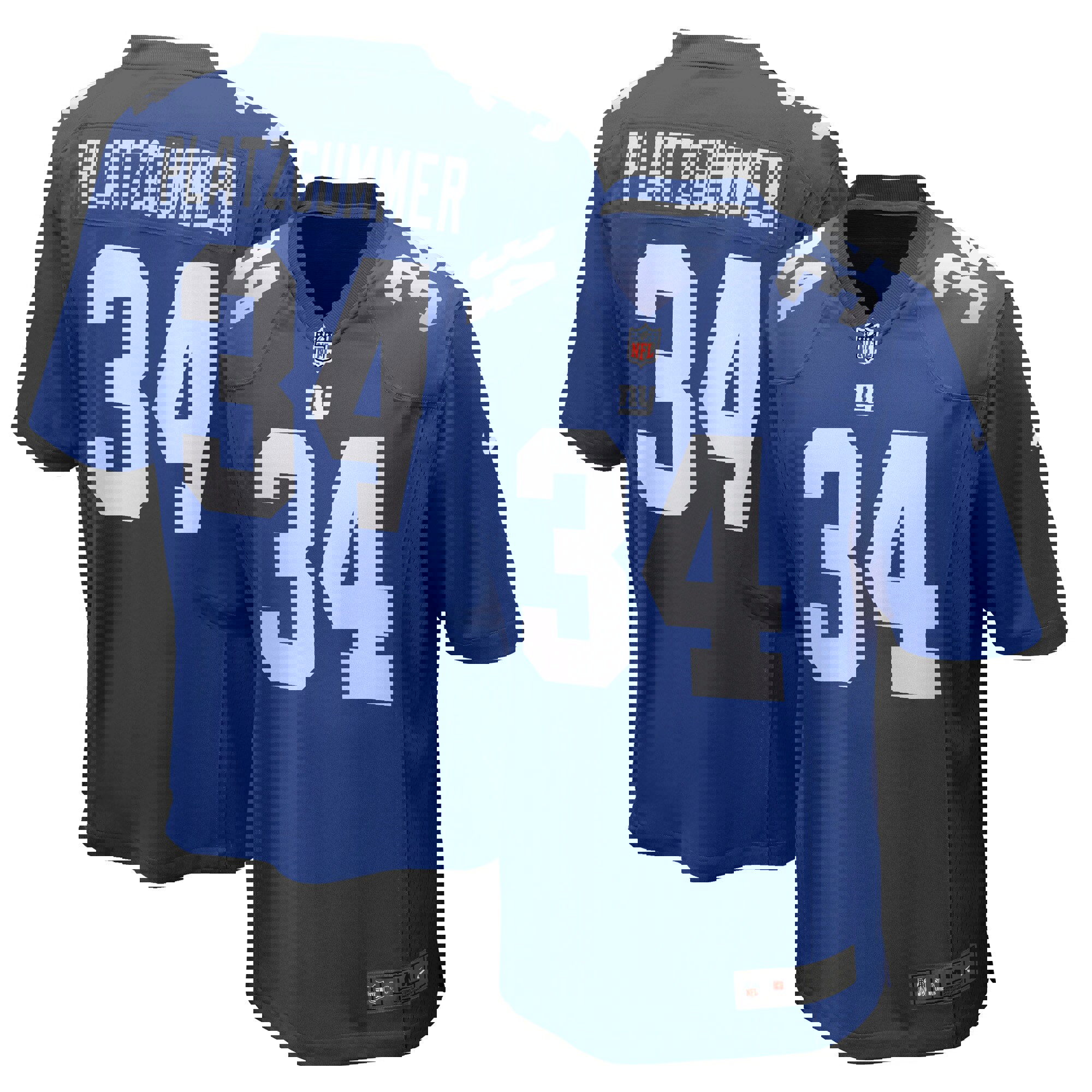 Sandro platzgummer new york giants game player jersey for nfl football fans