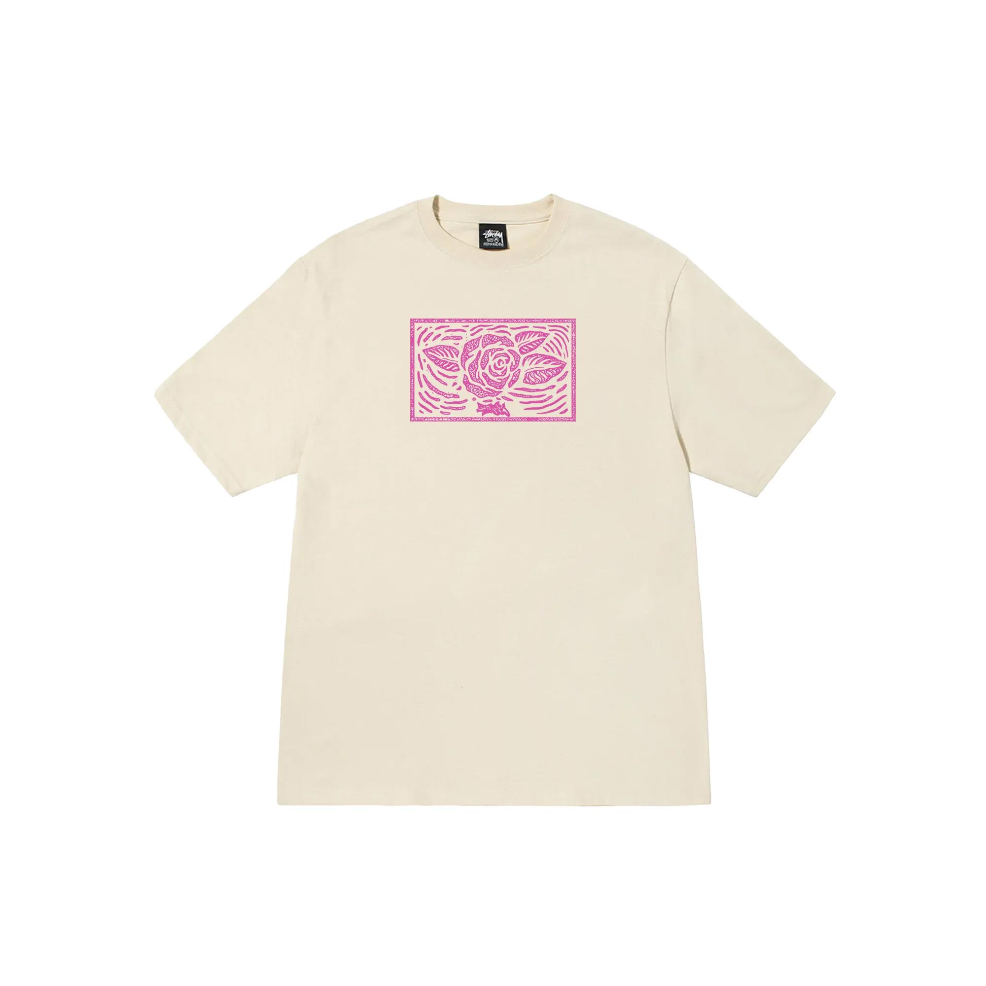 Stussy floral purple t-shirt