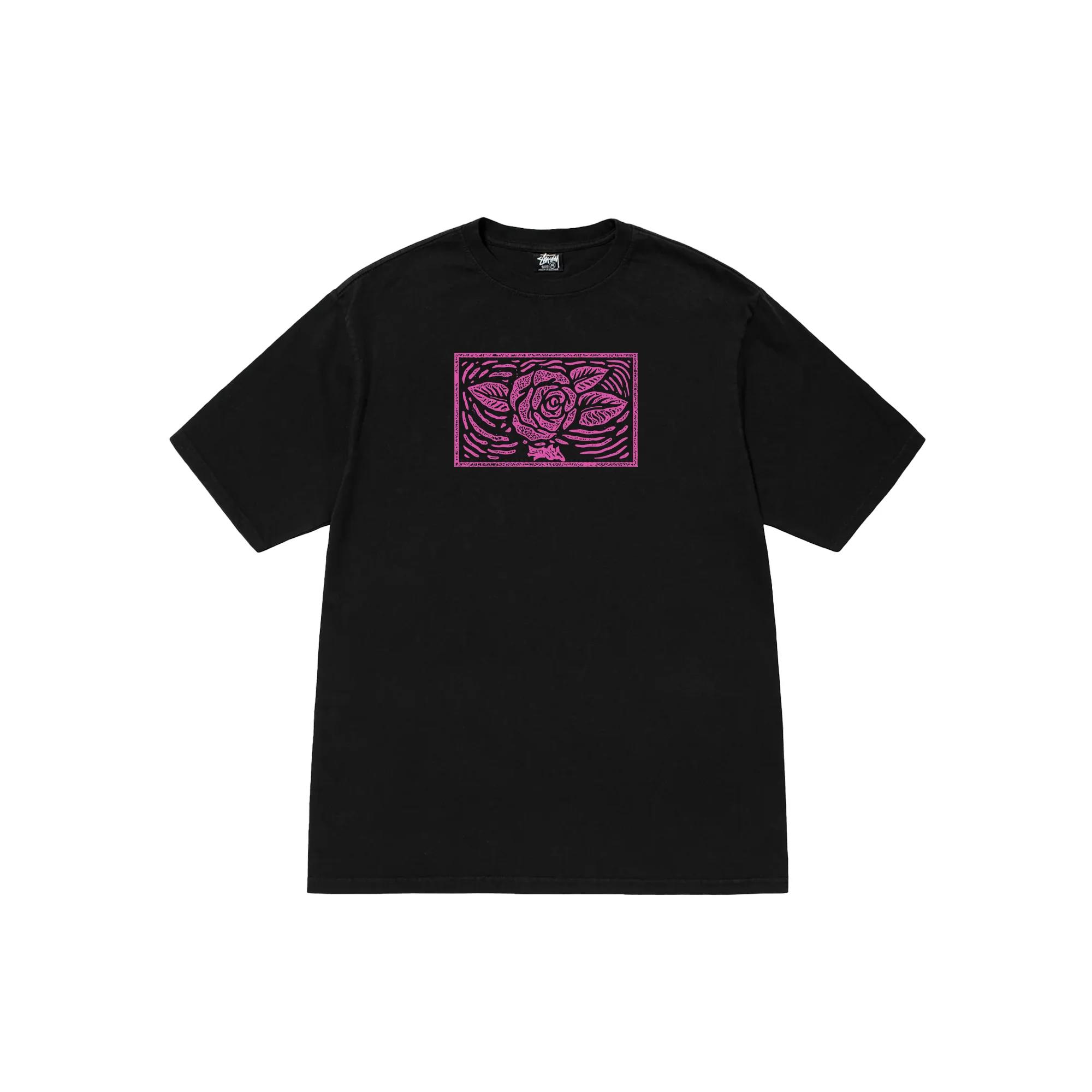 Stussy floral purple t-shirt