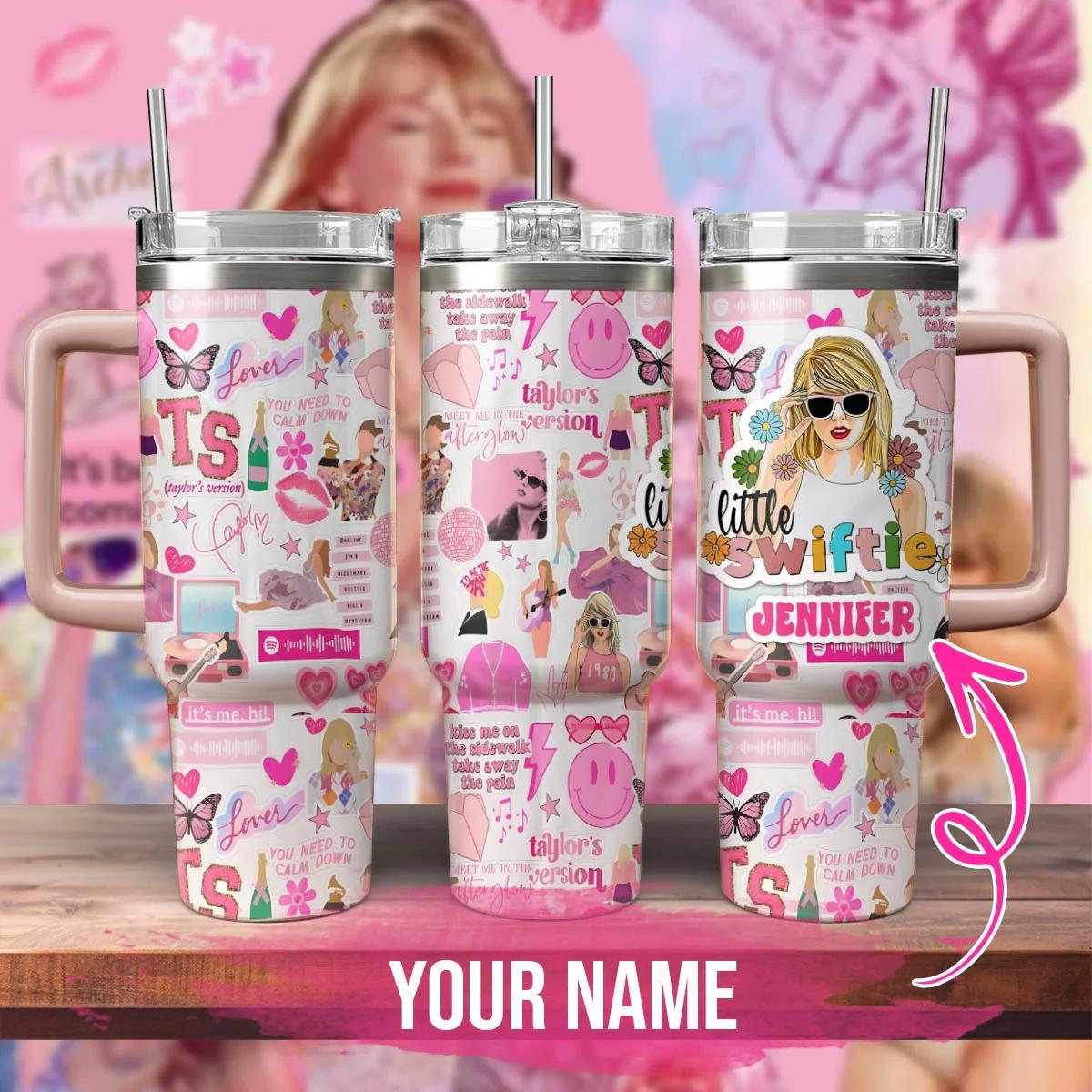 Taylor swift music custom stanley quencher 40oz stanley tumbler zst1014