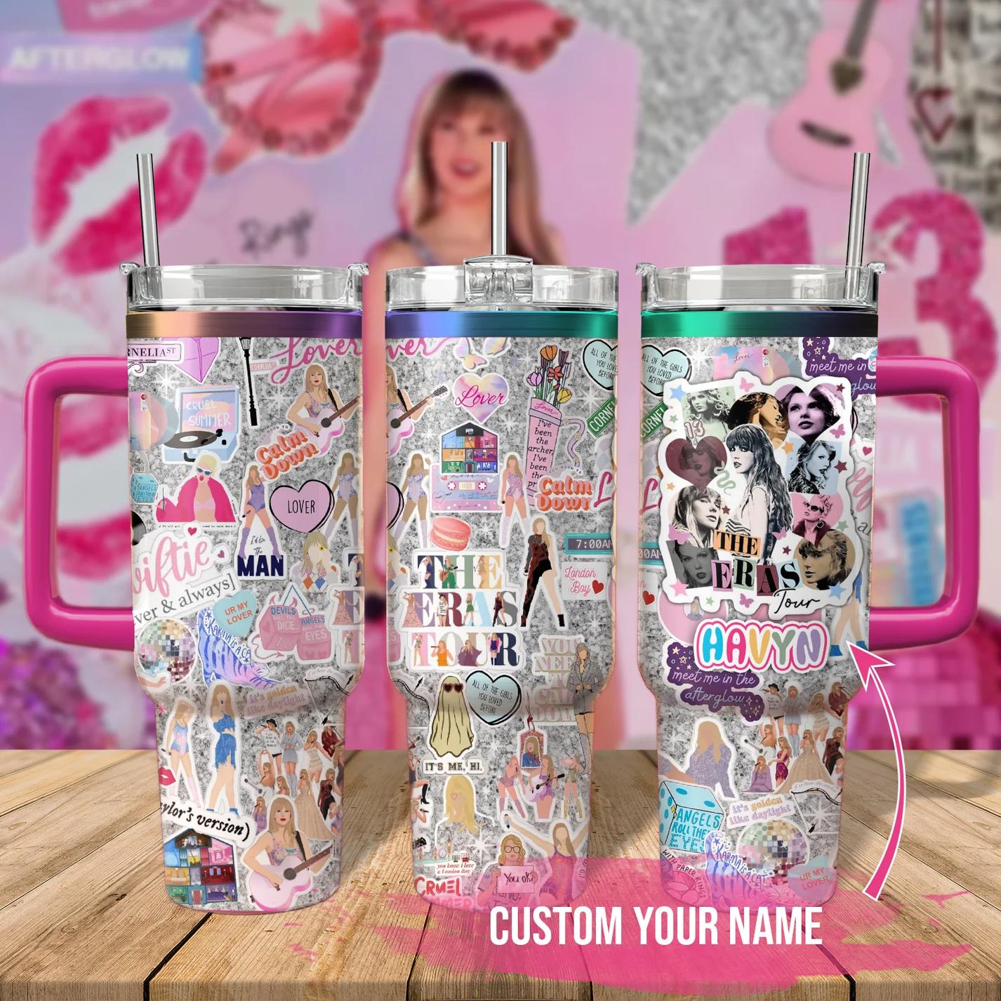 Taylor swift music custom stanley quencher 40oz stanley tumbler zst1017