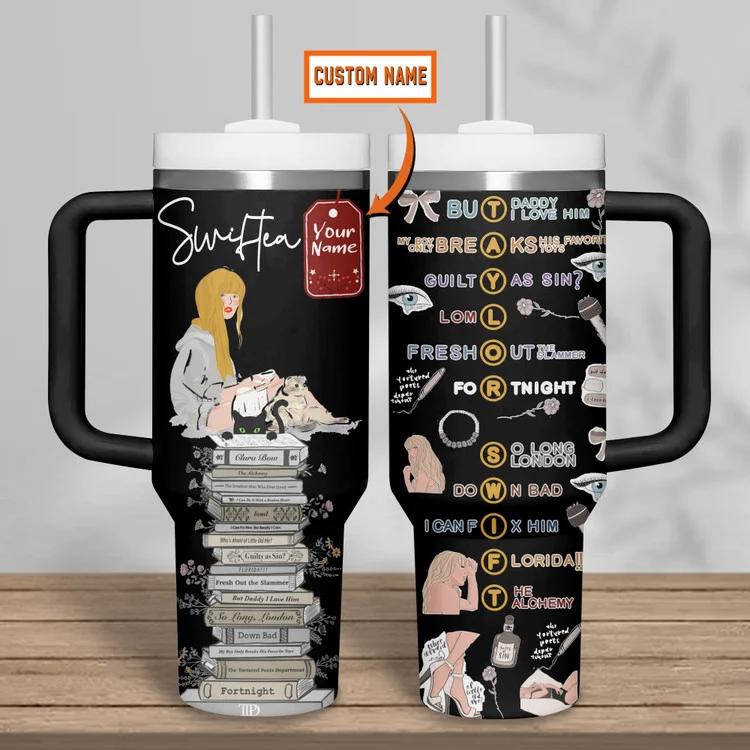 Taylor swift music custom stanley quencher 40oz stanley tumbler zst1028