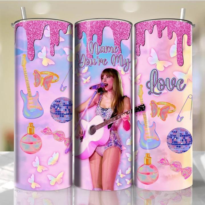 Taylor swift music custom stanley quencher 40oz stanley tumbler zst1032