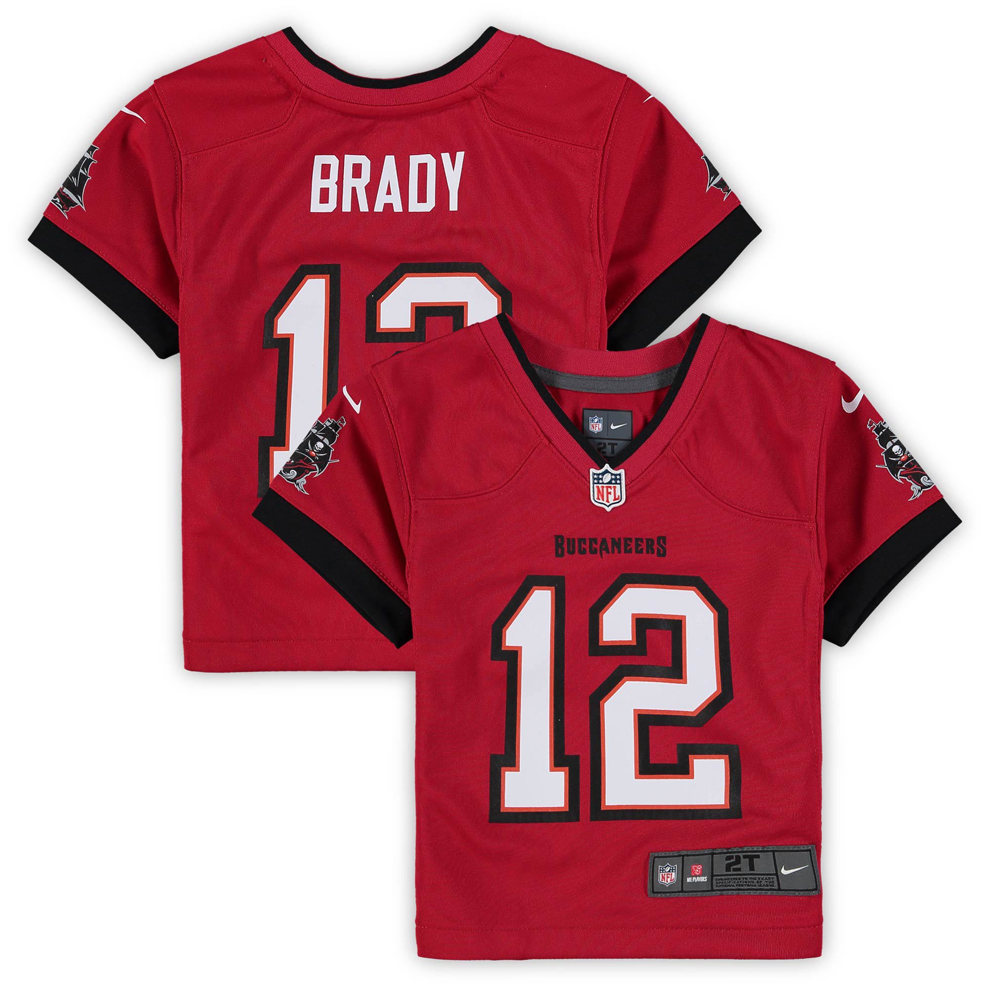 Tom brady tampa bay buccaneers toddler game jersey for nfl football fans