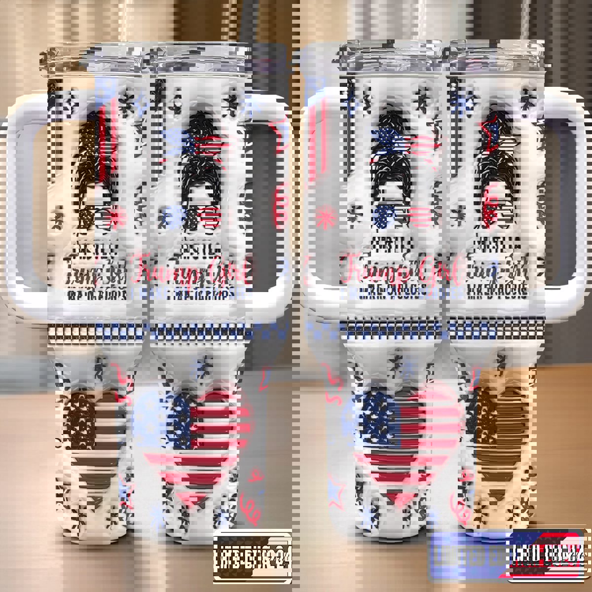 Trump girl hit the vote – us election 40 oz stanley tumbler zst1006