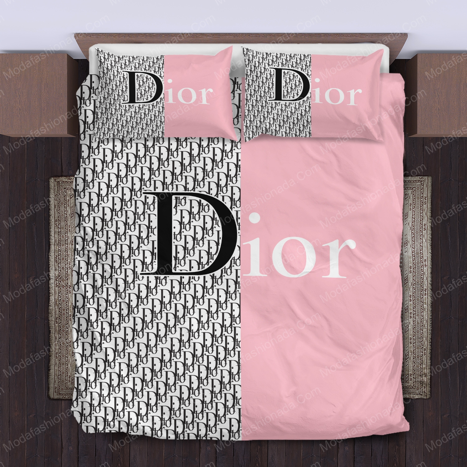 Dior pink bedding sets