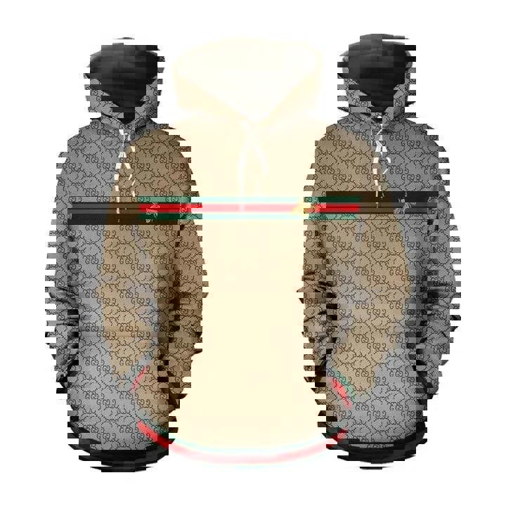 Gucci bee brown unisex hoodie for men women luxury pullover nh011