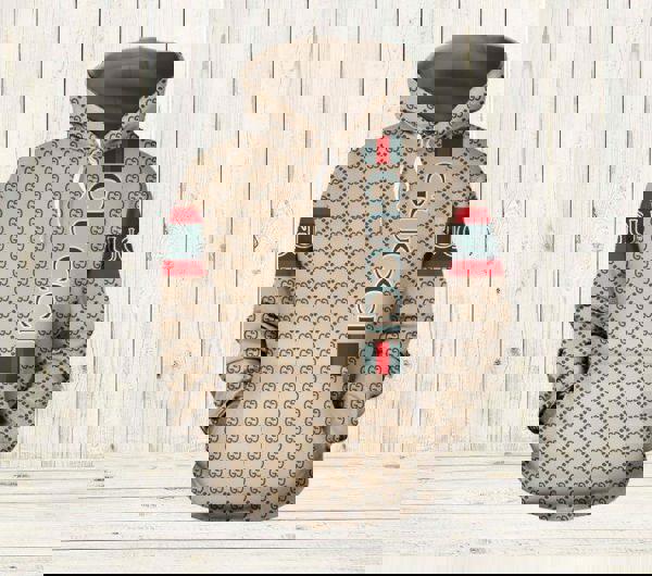 Gucci beige unisex hoodie for men women luxury pullover nh110