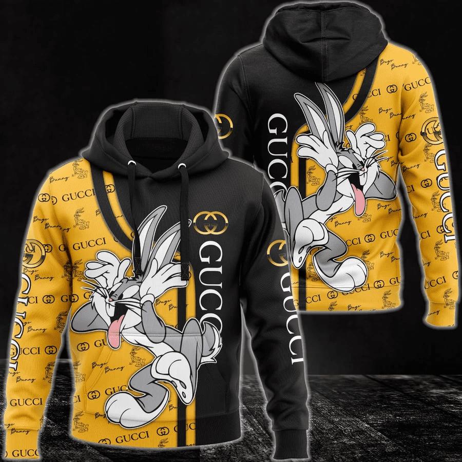 Gucci bugs bunny cartoon unisex hoodie for men women luxury pullover nh282