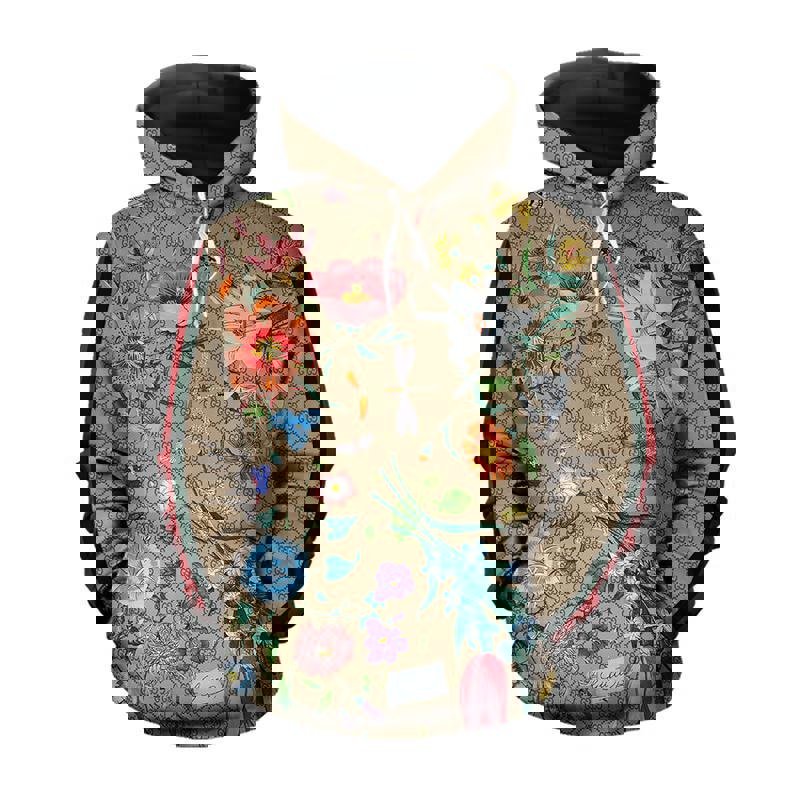 Gucci floral unisex hoodie for men women luxury pullover nh102