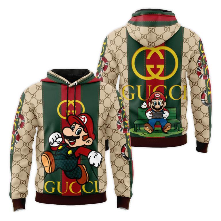 Gucci mario unisex hoodie luxury brand gifts 2023 jh1963